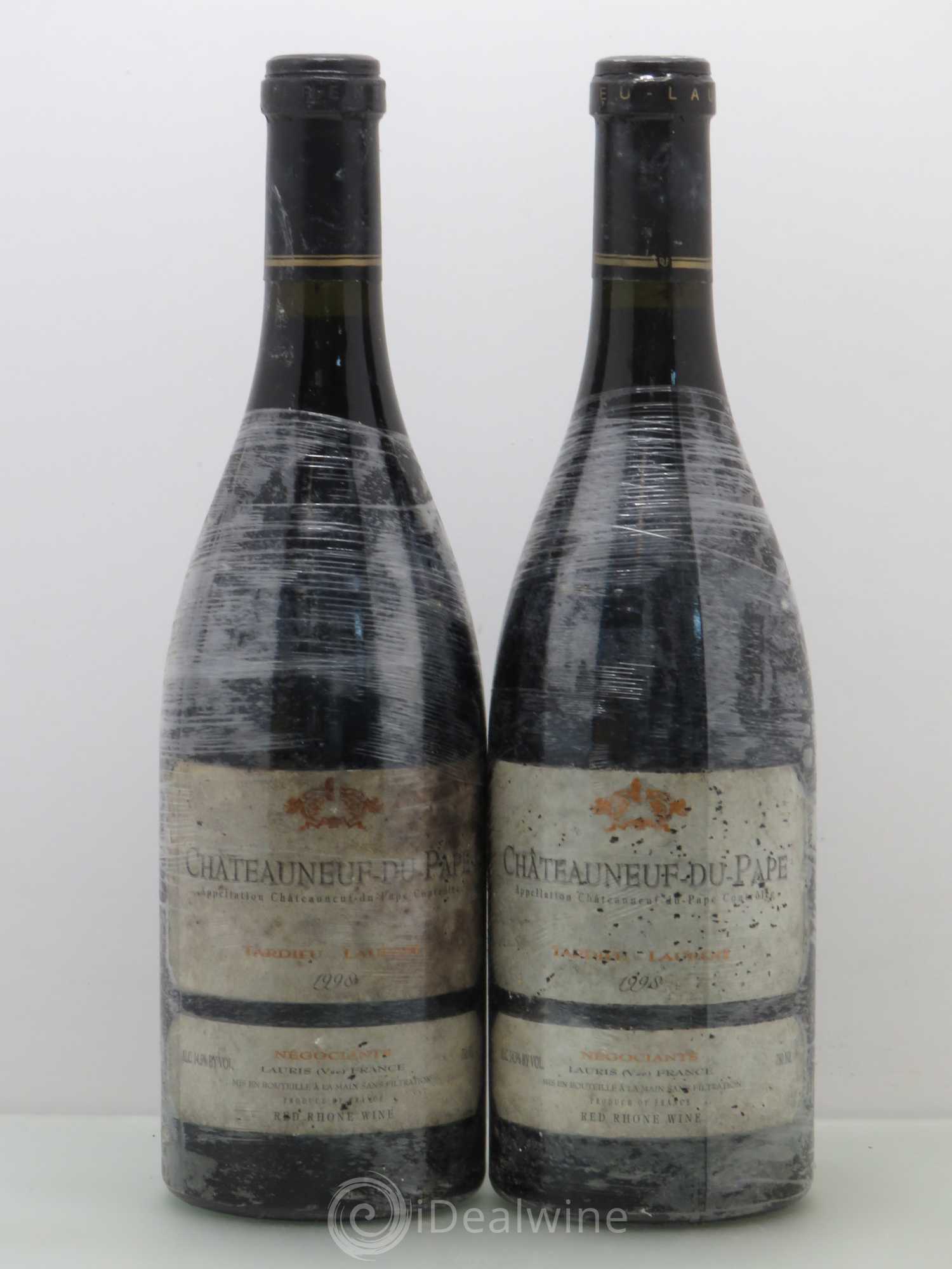 Châteauneuf-du-Pape Tardieu-Laurent Vieilles vignes Famille Tardieu 1998 - Lot de 2 bouteilles - 0