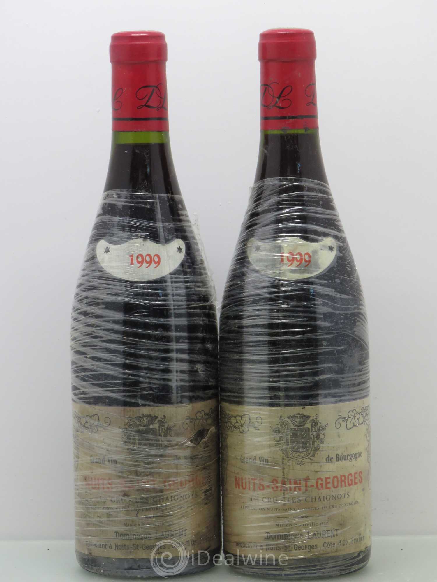 Nuits-Saint-Georges 1er Cru Les Chaignots Dominique Laurent 1999 - Posten von 2 Flaschen - 0
