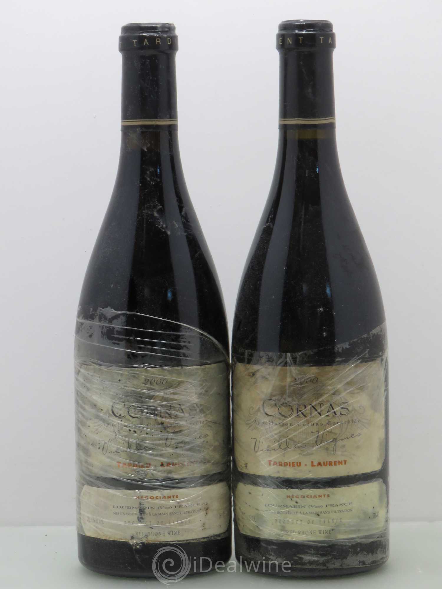Cornas Tardieu Laurent. Vieilles vignes. 2000 - Posten von 2 Flaschen - 0
