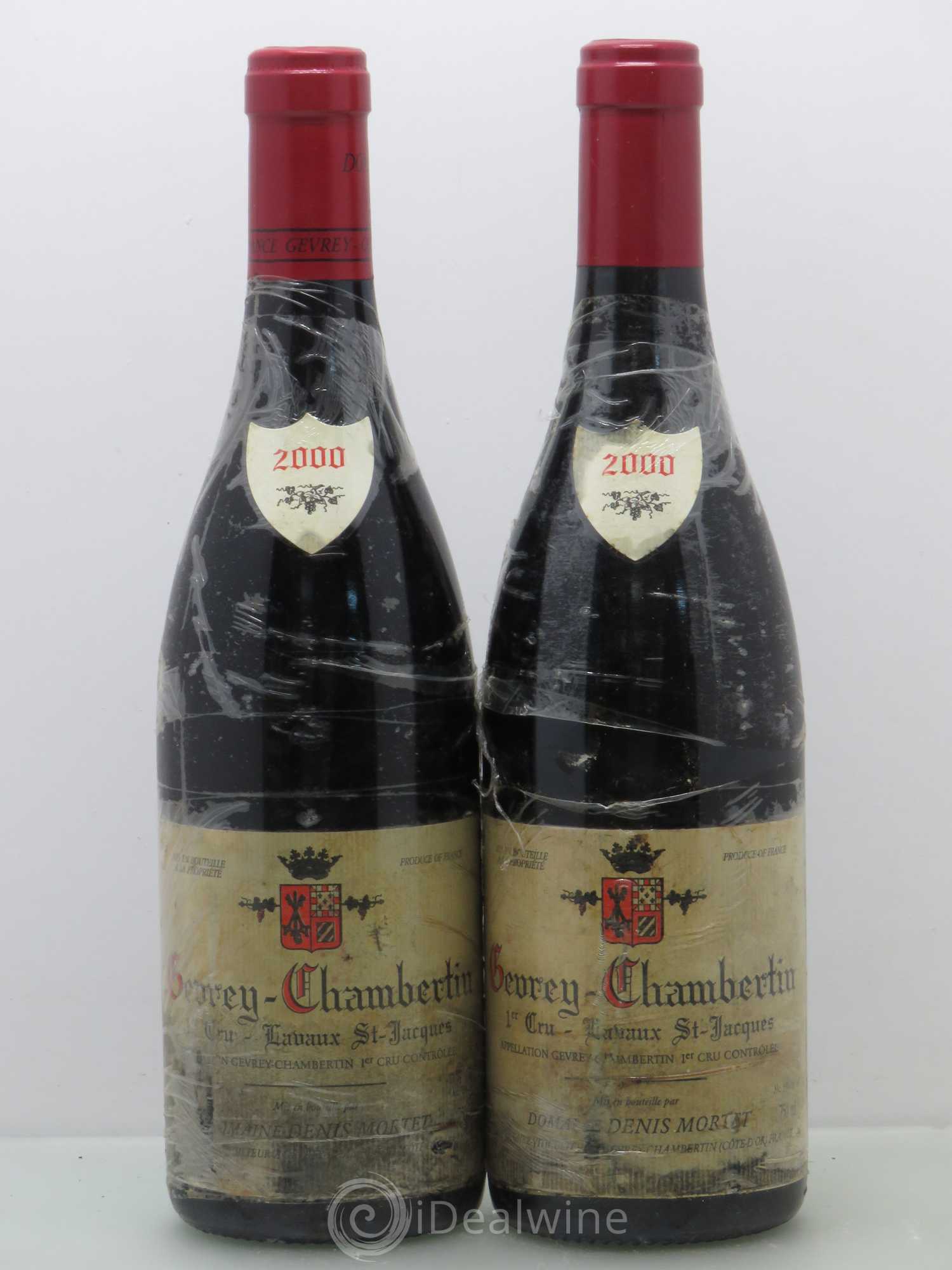 Gevrey-Chambertin 1er Cru Lavaux Saint Jacques Denis Mortet (Domaine) 2000 - Lot de 2 bouteilles - 0