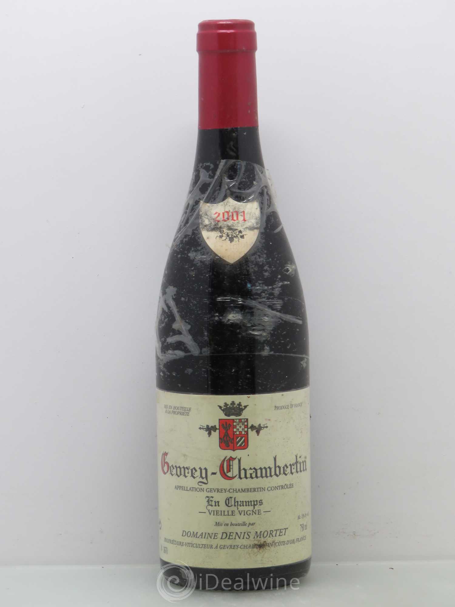 Gevrey-Chambertin En Champs Vieille Vigne Denis Mortet (Domaine) Vieilles Vignes 2001 - Lot de 1 bouteille - 0