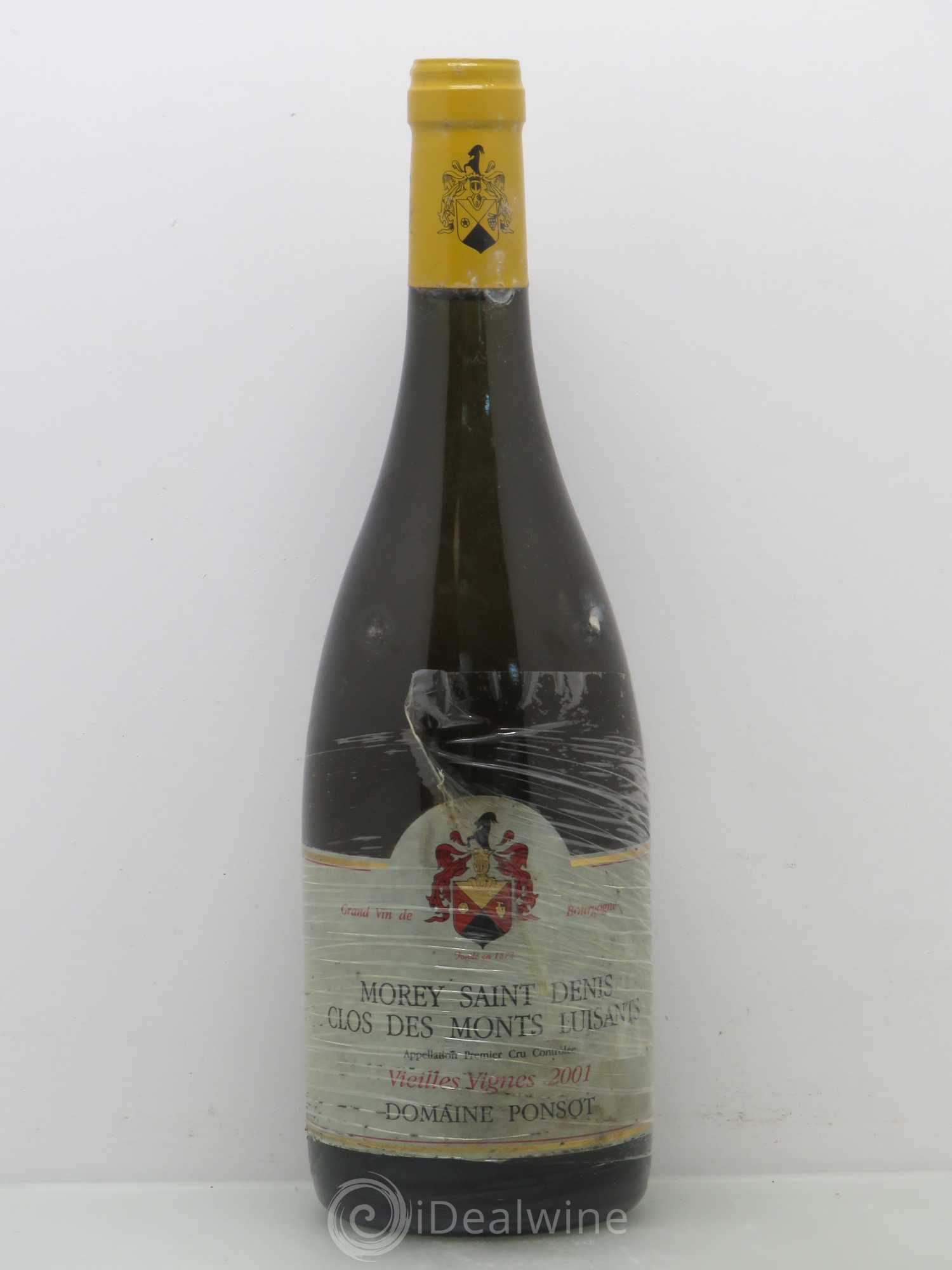Morey-Saint-Denis 1er Cru Clos des Monts Luisants Vieilles Vignes Ponsot (Domaine) 2001 - Lot de 1 bouteille - 0