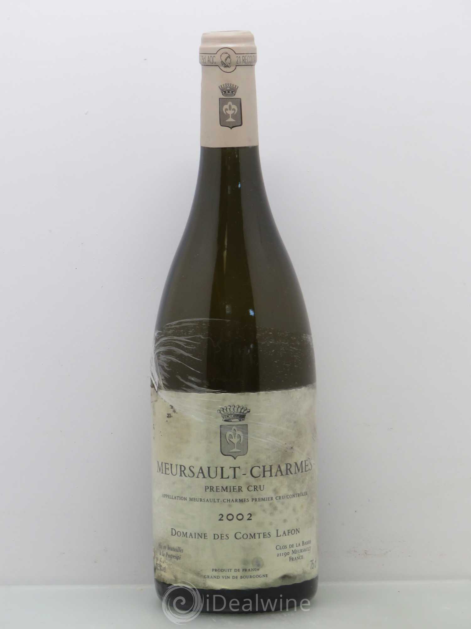 Meursault 1er Cru Charmes Comtes Lafon (Domaine des) 2002 - Lot de 1 bouteille - 0