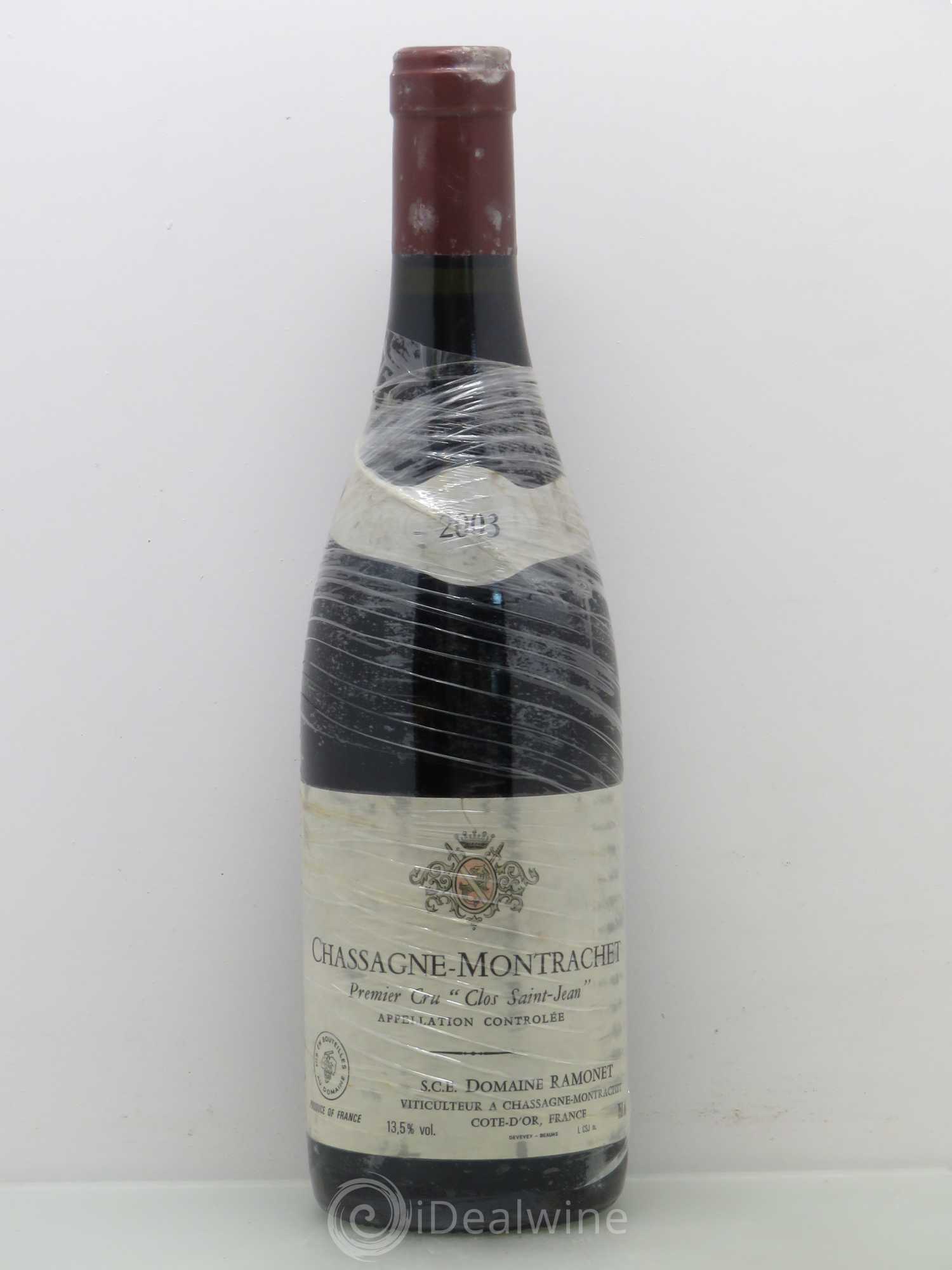 Chassagne-Montrachet 1er Cru Clos Saint-Jean Ramonet (Domaine) 2003 - Lot de 1 bouteille - 0