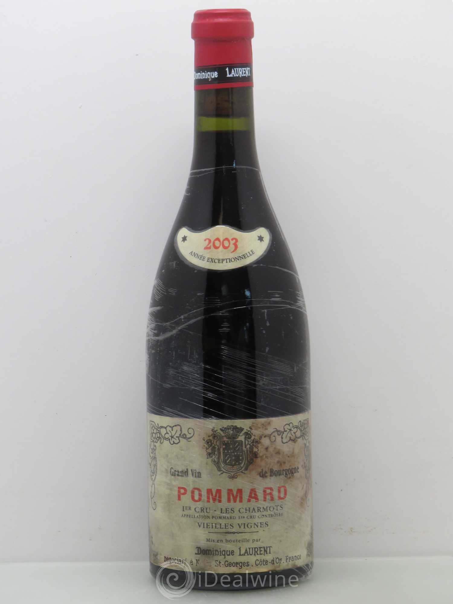 Pommard 1er Cru Les Charmots Dominique Laurent Vieilles Vignes 2003 - Lot de 1 bouteille - 0