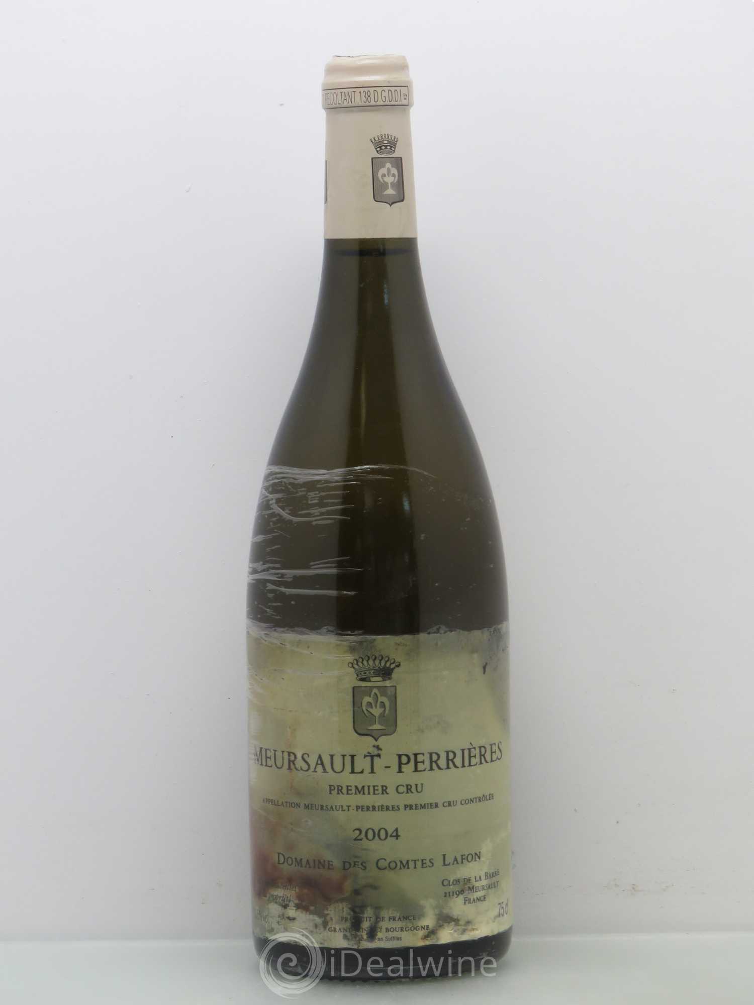 Meursault 1er Cru Perrières Comtes Lafon (Domaine des) 2004 - Lot de 1 bouteille - 0