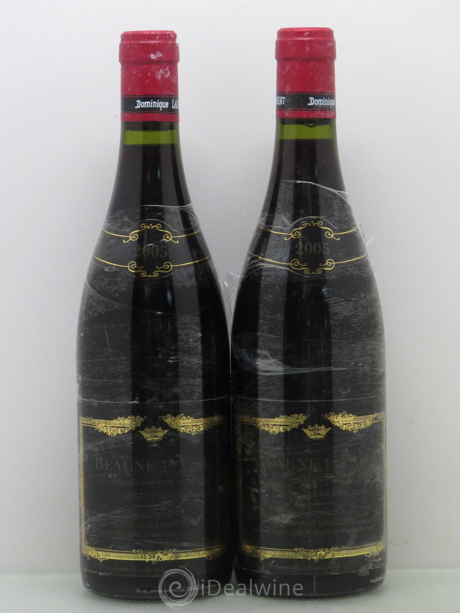 Beaune 1er Cru Vieilles Vignes Dominique Laurent 2005 - Lot de 2 bouteilles - 0