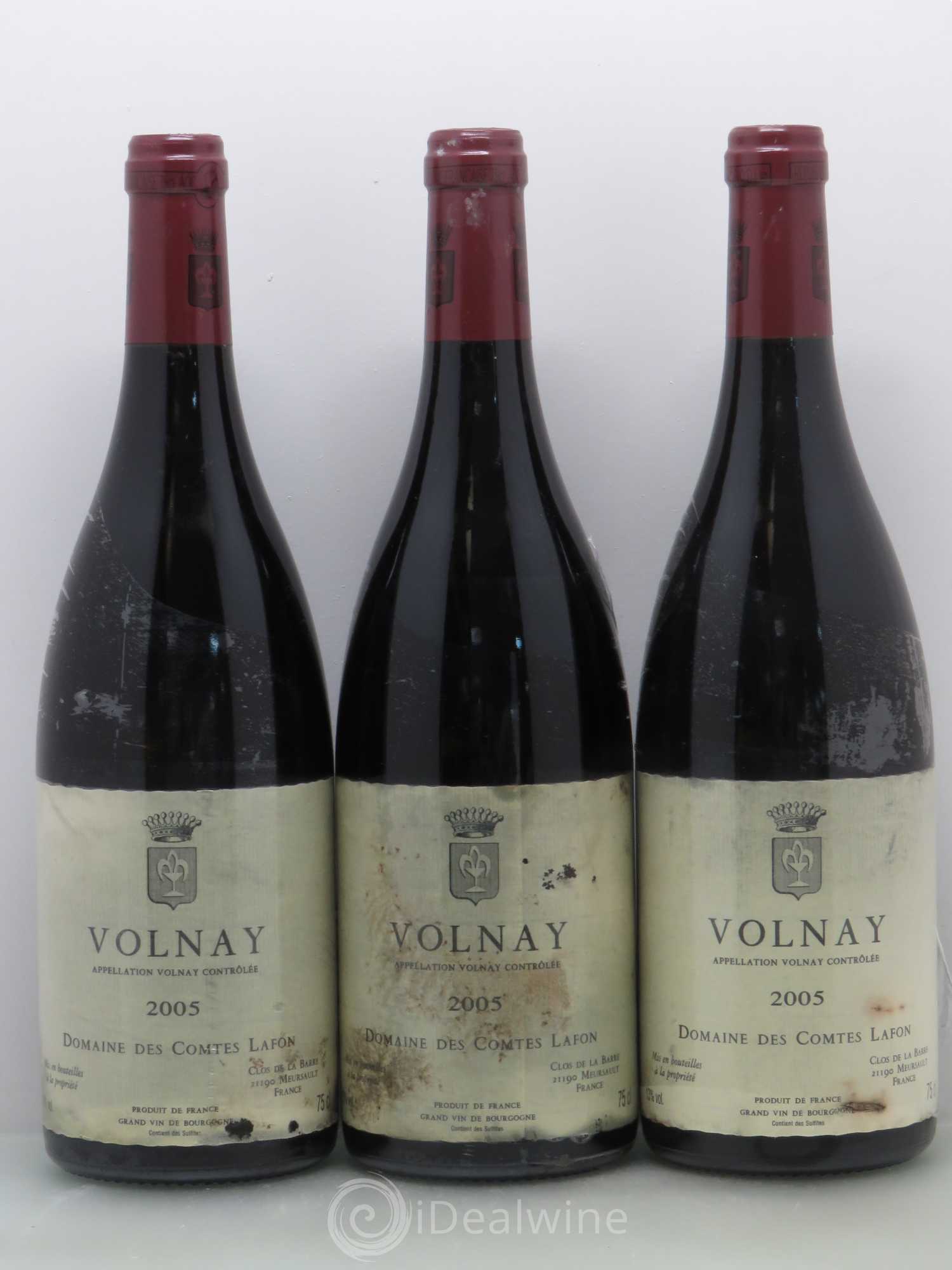 Volnay Comtes Lafon (Domaine des) 2005 - Lot de 3 bouteilles - 0