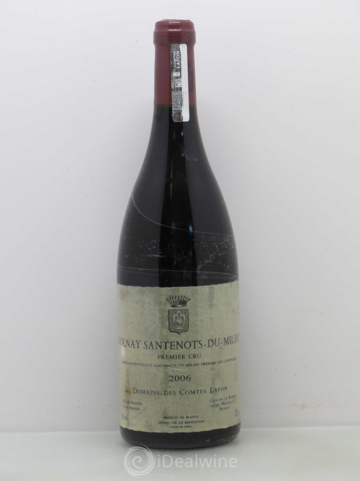 Volnay 1er Cru Santenots du Milieu Comtes Lafon (Domaine des) 2006 - Lot de 1 bouteille - 0