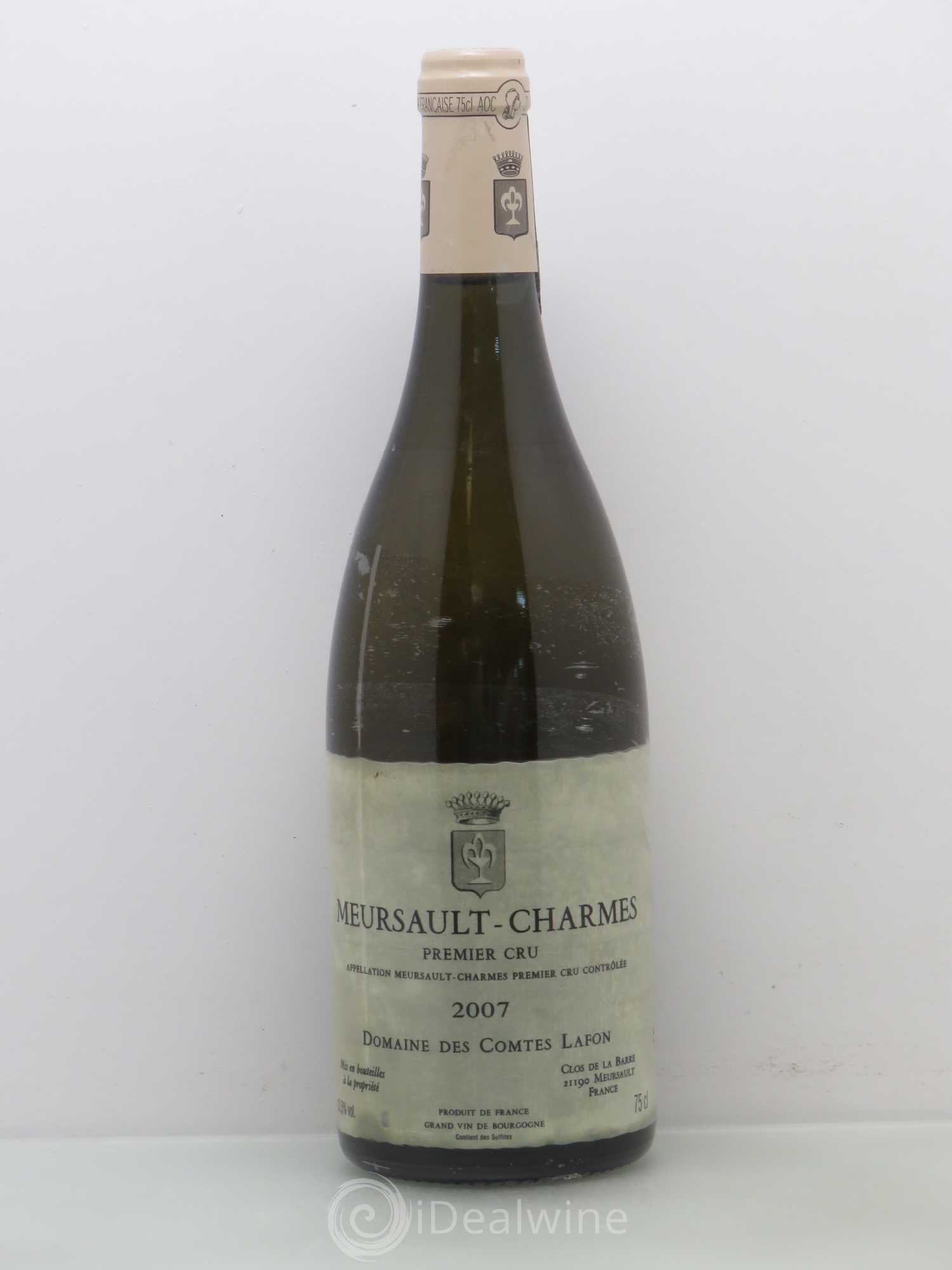 Meursault 1er Cru Charmes Comtes Lafon (Domaine des) 2007 - Lot de 1 bouteille - 0