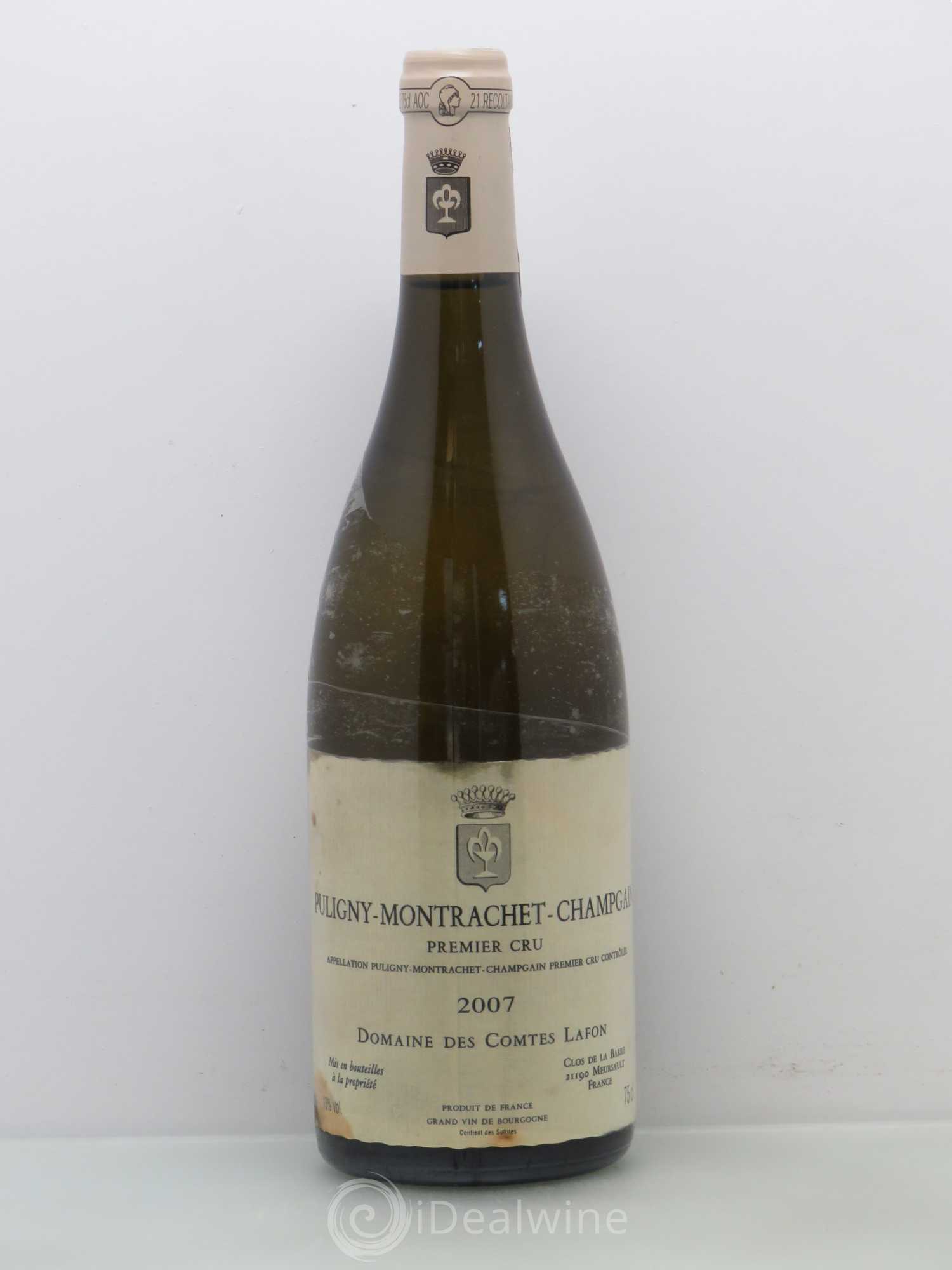 Puligny-Montrachet 1er Cru Champgain Comtes Lafon (Domaine des) 2007 - Lot de 1 bouteille - 0