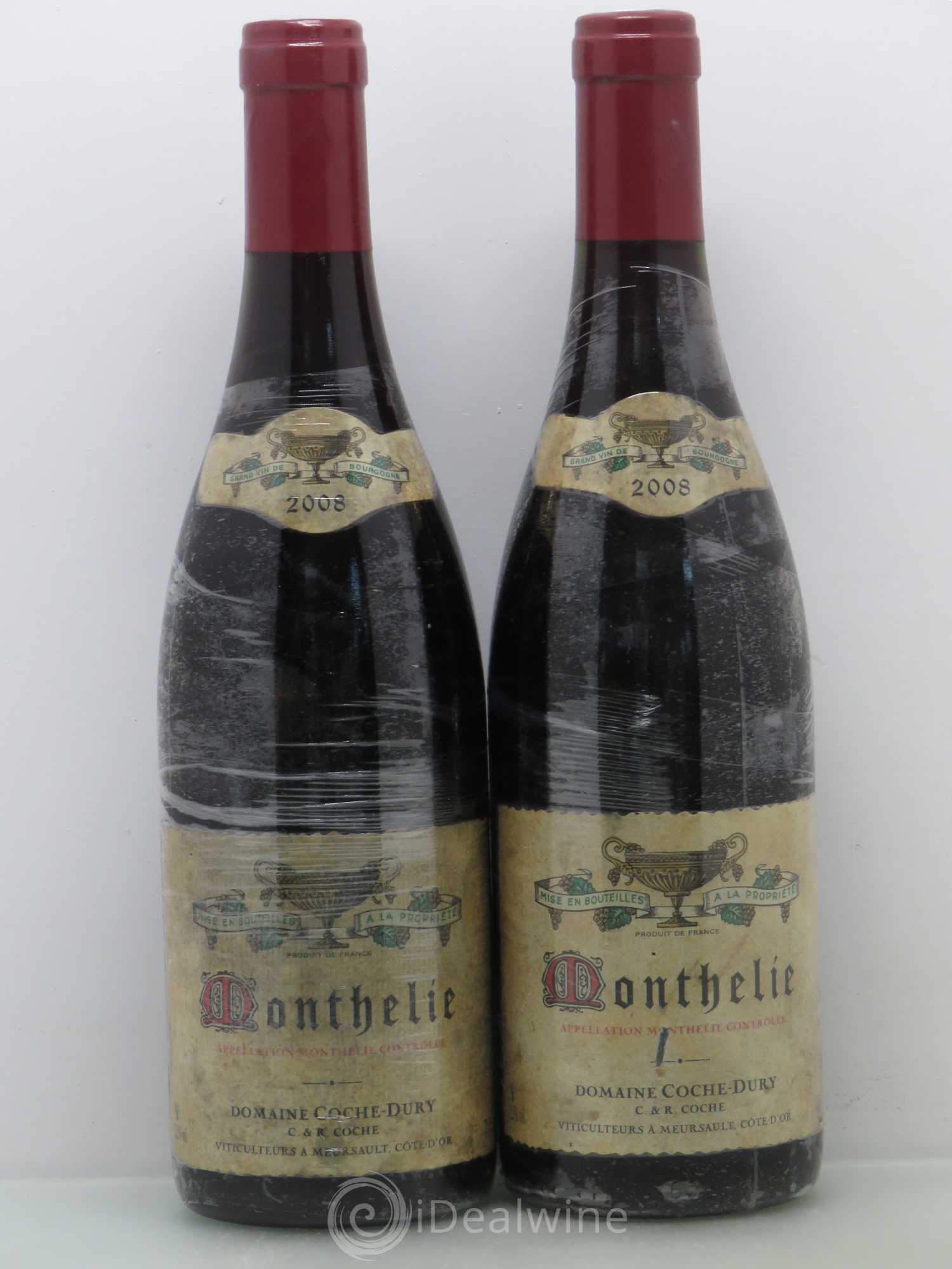 Monthélie Coche Dury (Domaine) 2008 - Lot de 2 bouteilles - 0