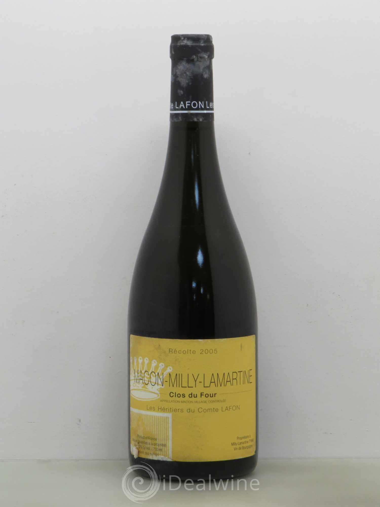 Mâcon Milly-Lamartine Clos du Four Héritiers du Comte Lafon (Domaine des) 2005 - Lot de 1 bouteille - 0