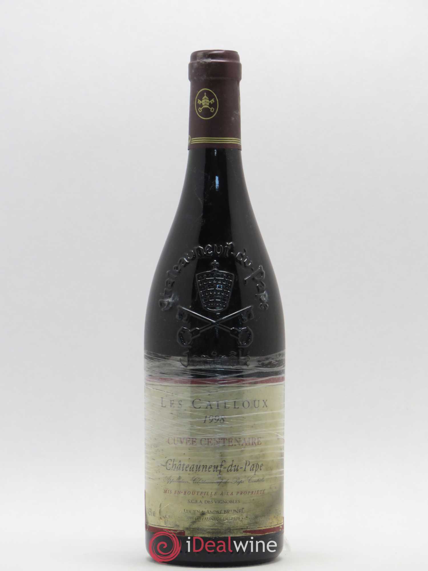 Châteauneuf-du-Pape Les Cailloux Cuvée Centenaire André Brunel 1998 - Posten von 1 Flasche - 0