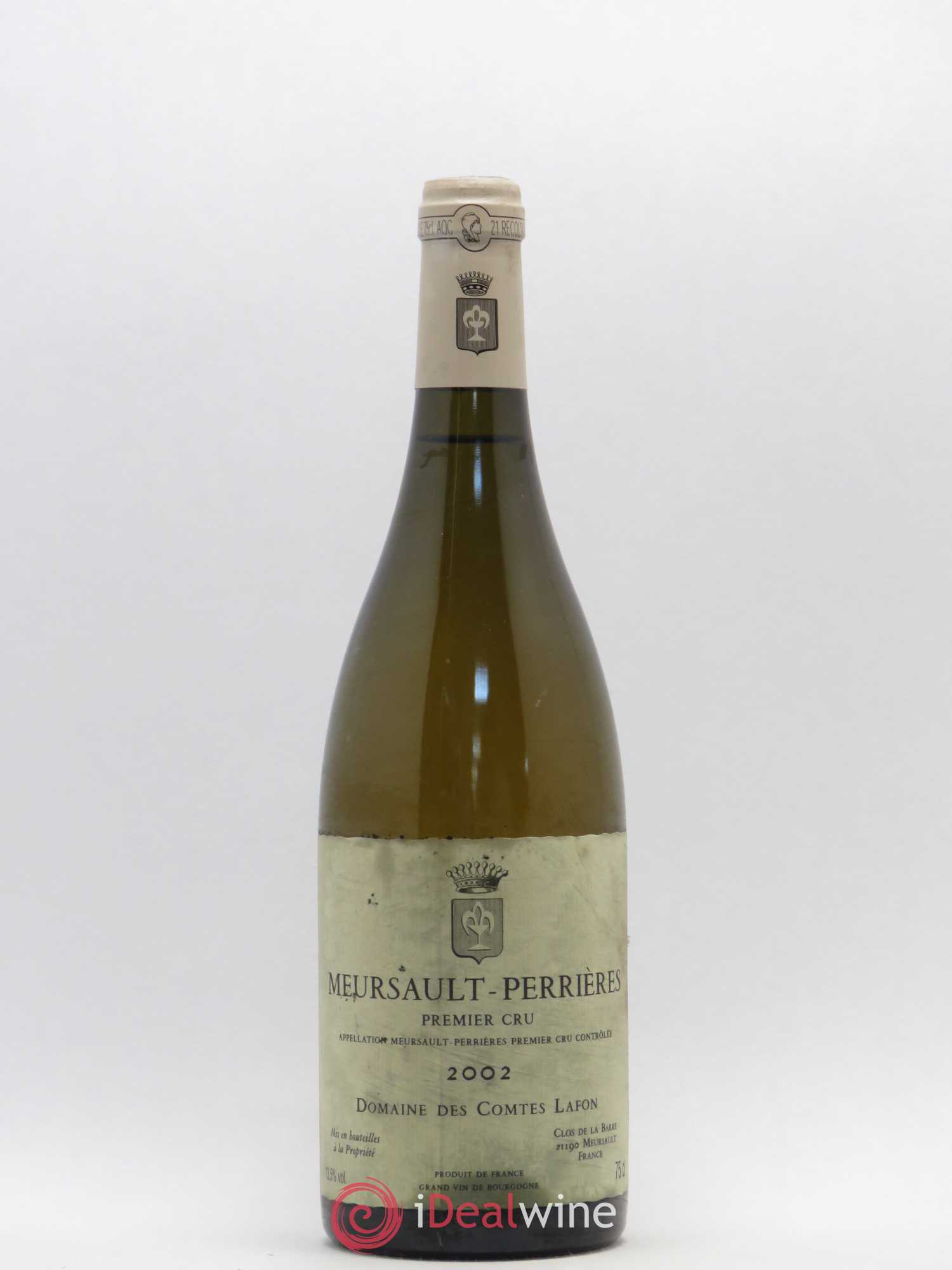 Meursault 1er Cru Perrières Comtes Lafon (Domaine des) 2002 - Lot de 1 bouteille - 0