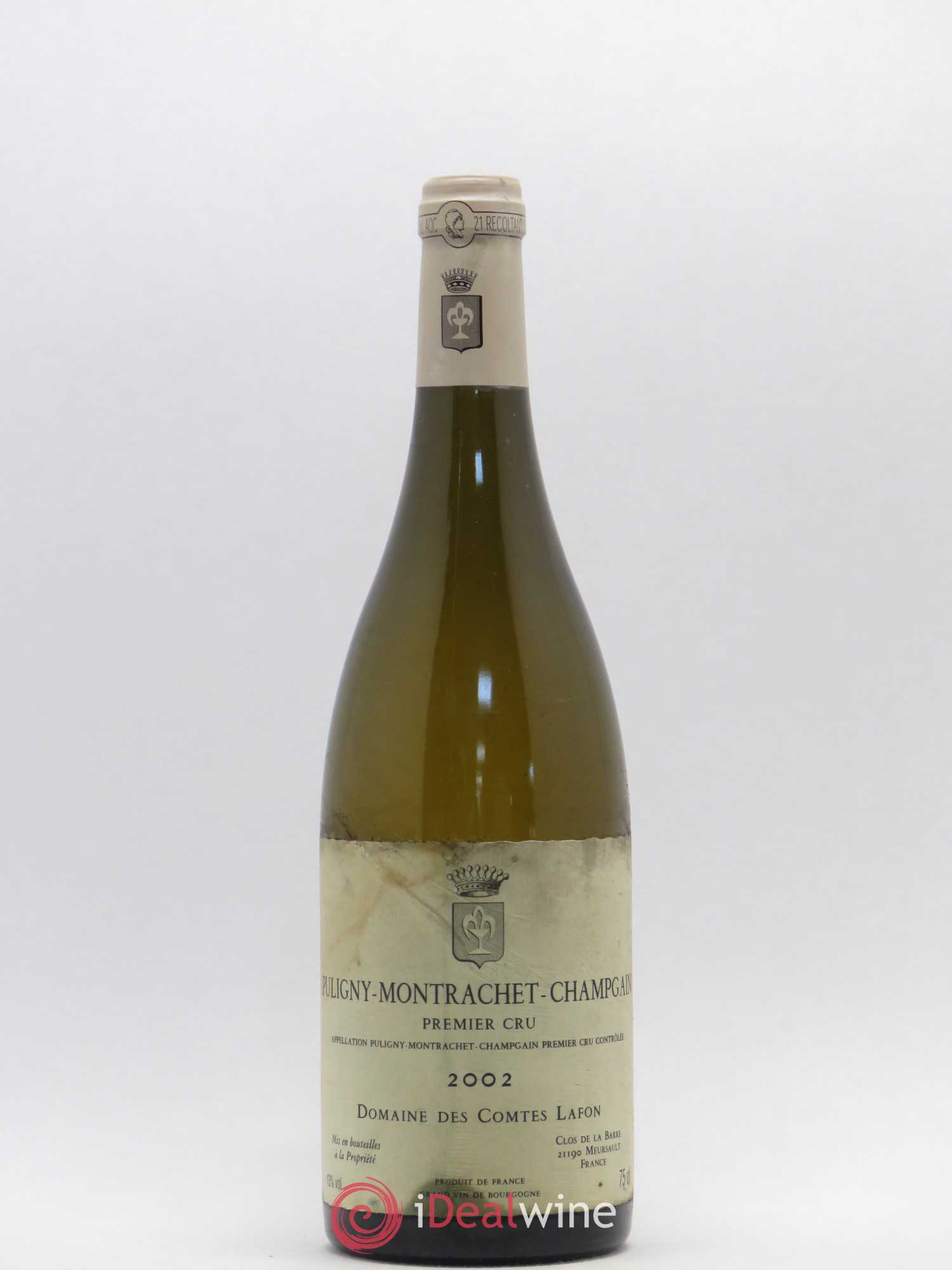 Puligny-Montrachet 1er Cru Champgain Comtes Lafon (Domaine des) 2002 - Lot de 1 bouteille - 0