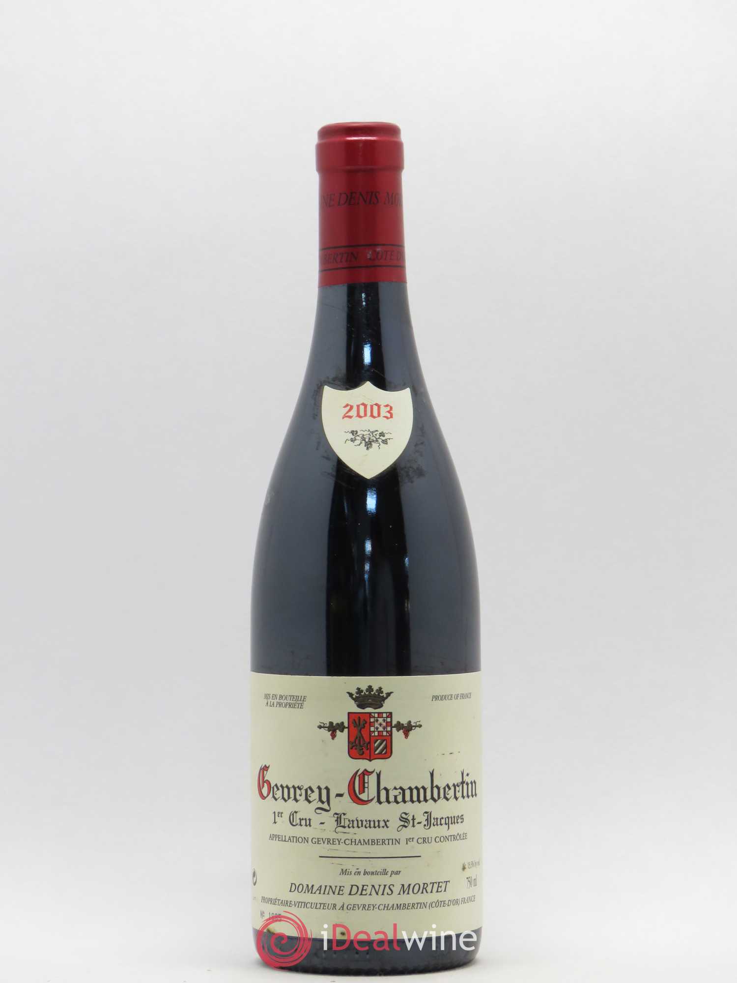 Gevrey-Chambertin 1er Cru Lavaux Saint Jacques Denis Mortet (Domaine) 2003 - Lot de 1 bouteille - 0