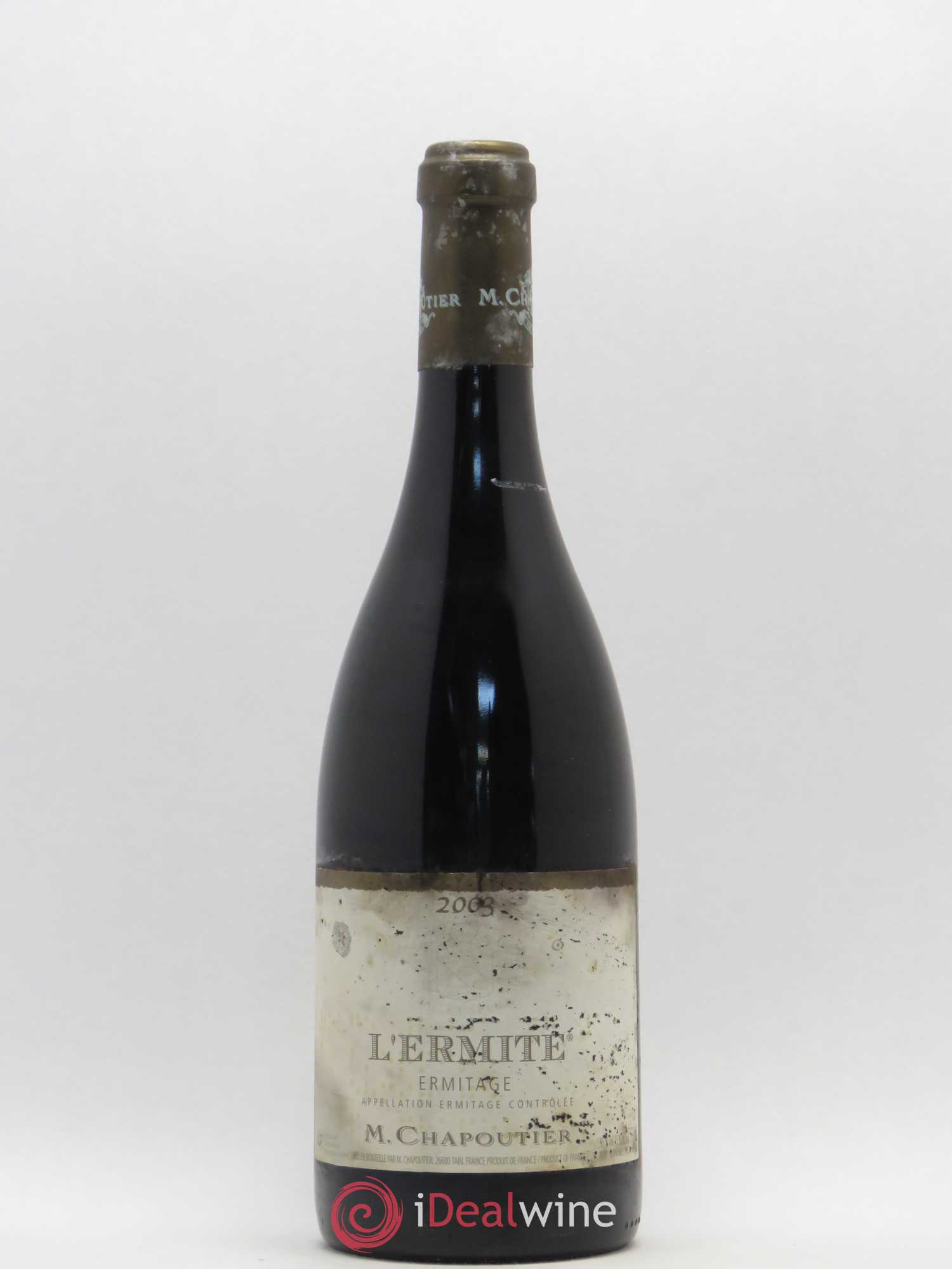 Hermitage Ermitage l'Ermite Chapoutier 2003 - Lot de 1 bouteille - 0