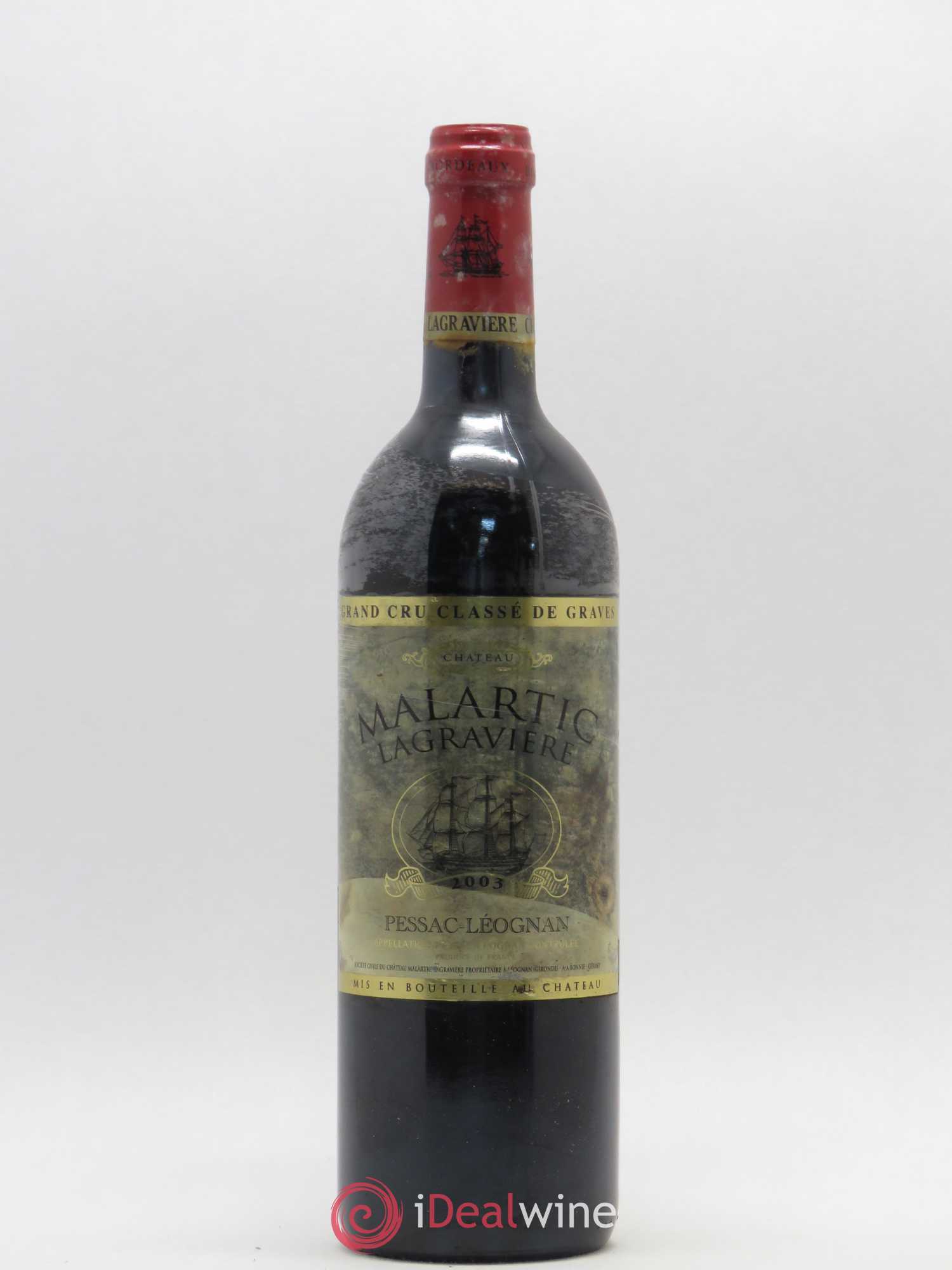 Château Malartic-Lagravière Cru Classé de Graves 2003 - Lot de 1 bouteille - 0