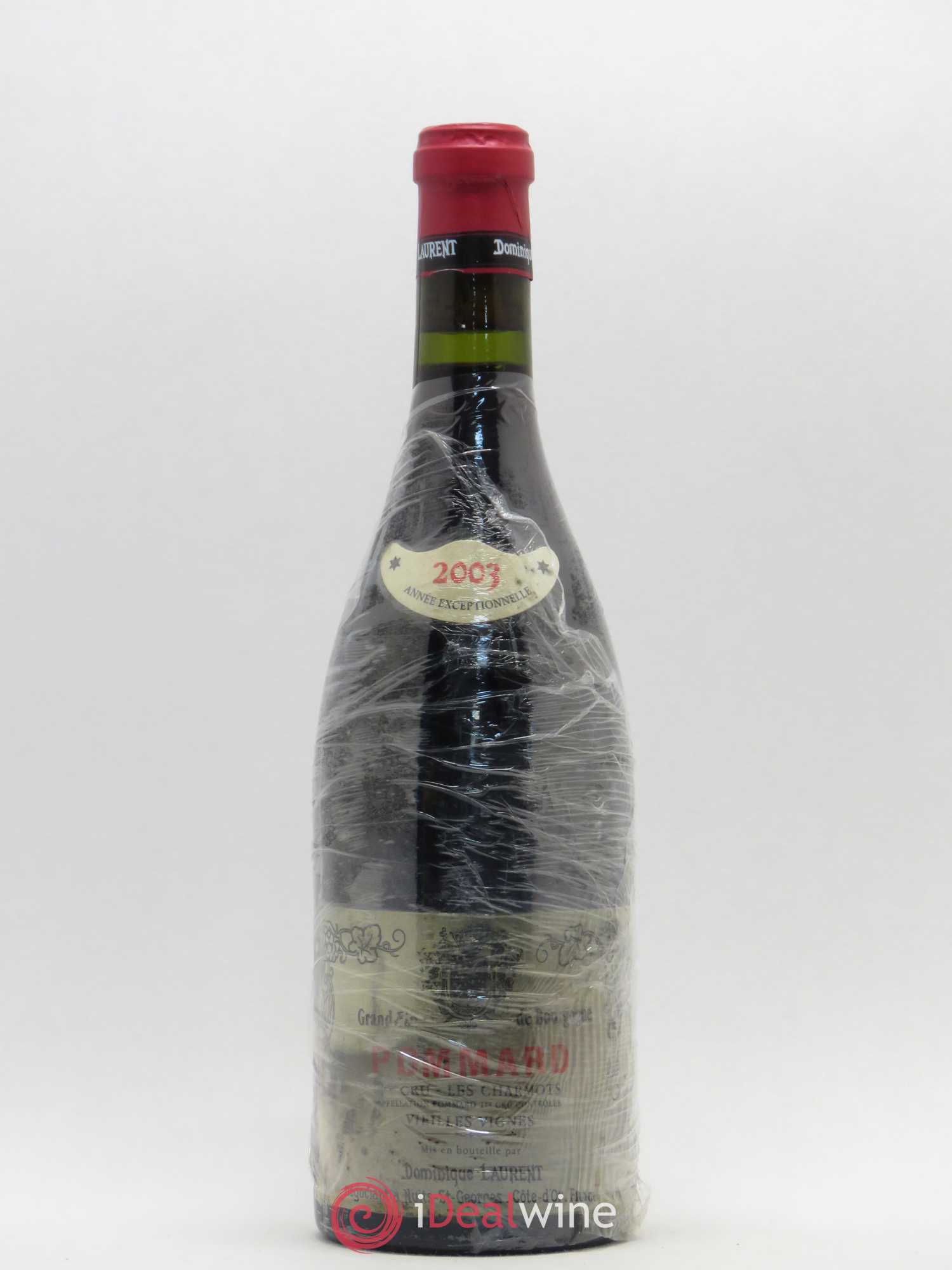 Pommard 1er Cru Les Charmots Dominique Laurent Veilles Vignes 2003 - Lot de 1 bouteille - 0