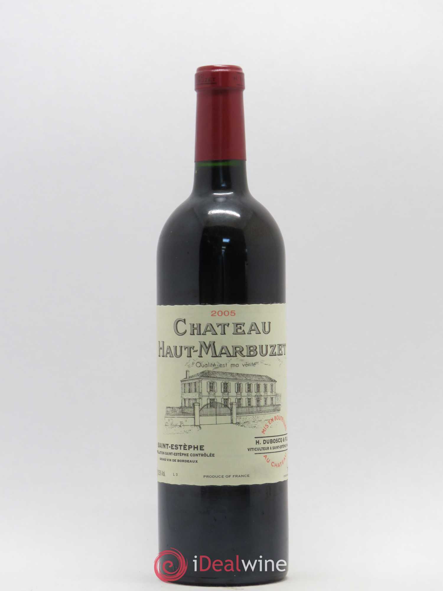 Château Haut Marbuzet 2005 - Lot de 1 bouteille - 0