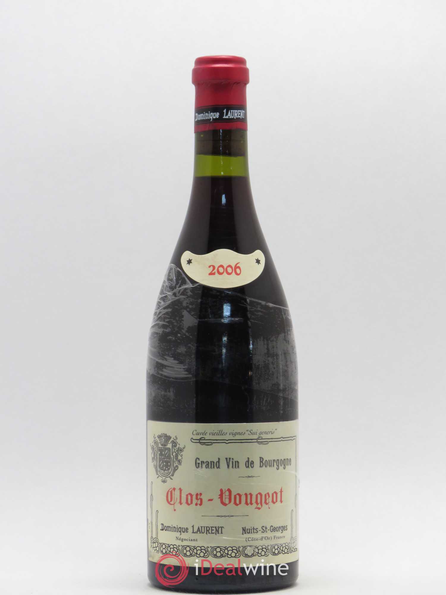 Clos de Vougeot Grand Cru Dominique Laurent Cuvée Vieilles vignes Sui generis 2006 - Posten von 1 Flasche - 0