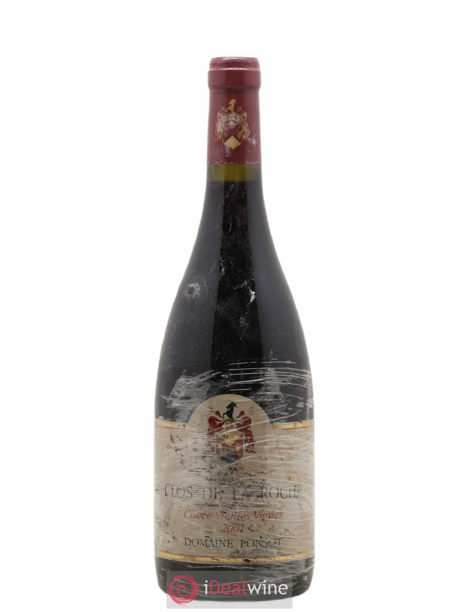 Clos de la Roche Grand Cru Vieilles Vignes Ponsot (Domaine) 2001 - Lot de 1 bouteille - 0