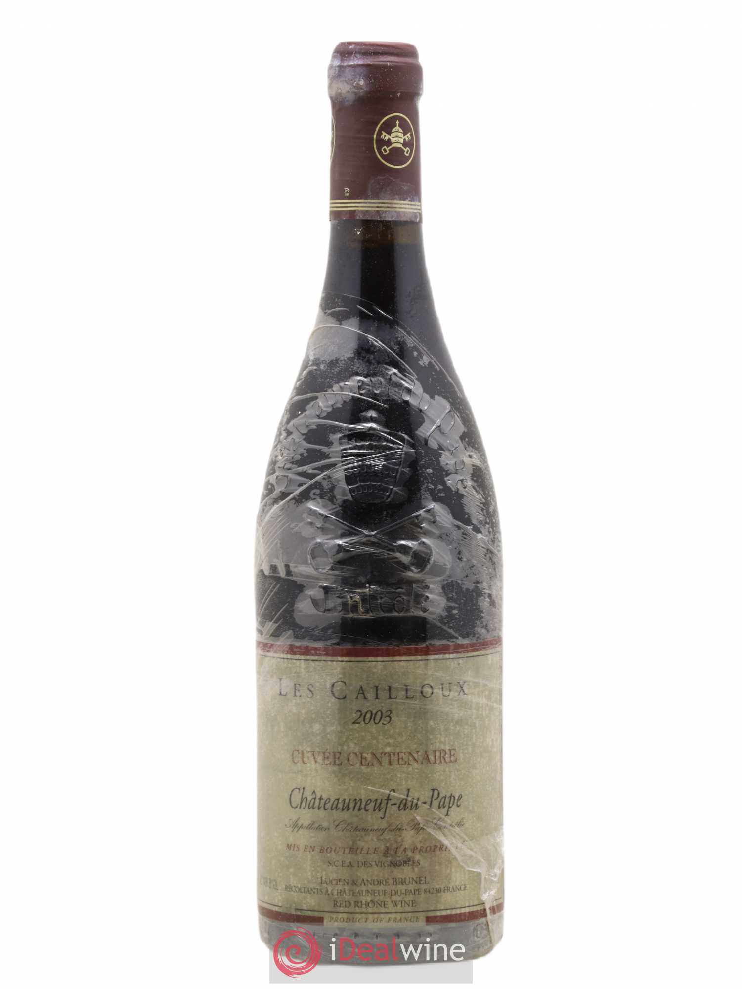 Châteauneuf-du-Pape Les Cailloux Cuvée Centenaire André Brunel 2003 - Lot de 1 bouteille - 0