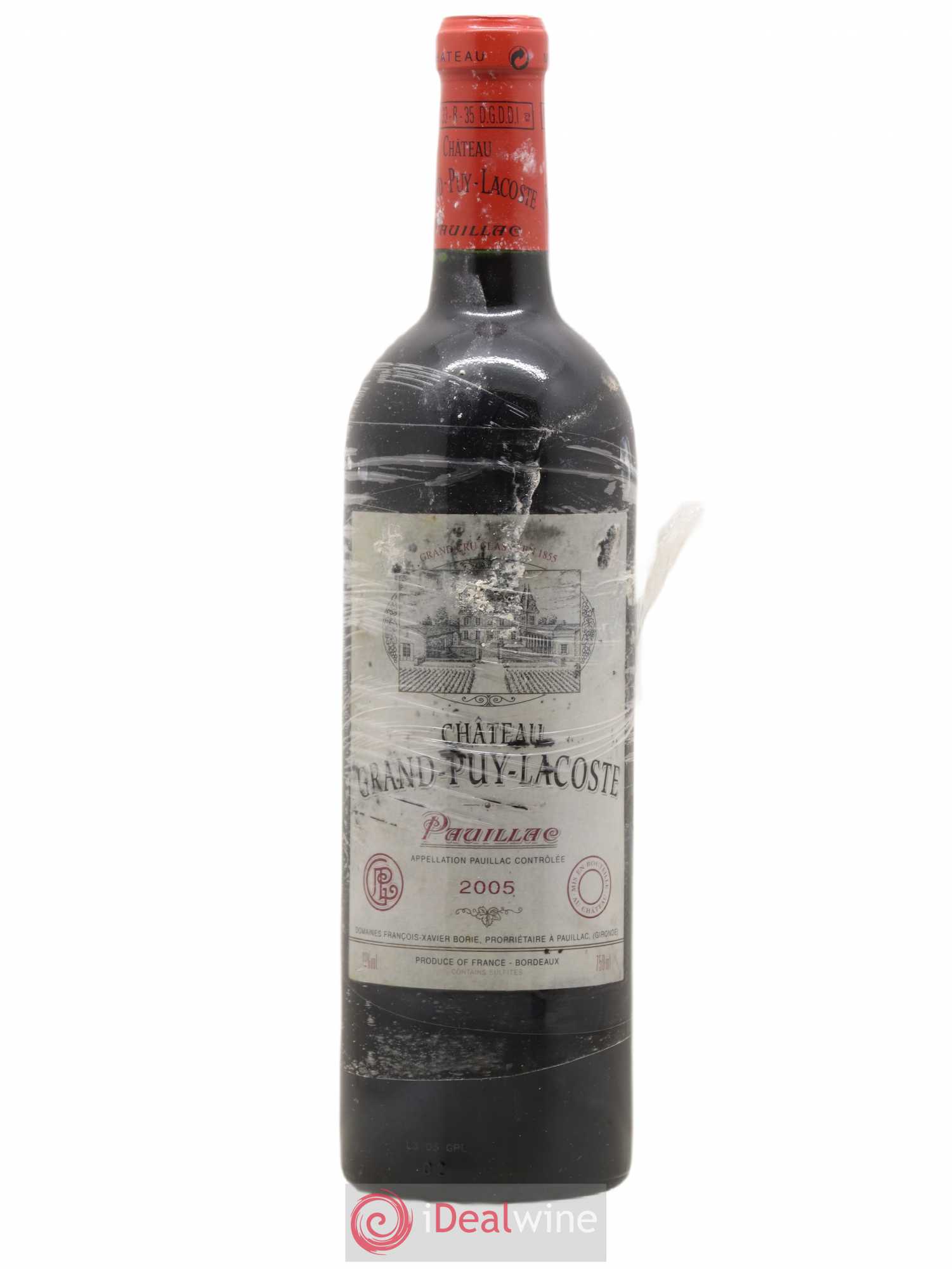 Château Grand Puy Lacoste 5ème Grand Cru Classé 2005 - Lot de 1 bouteille - 0