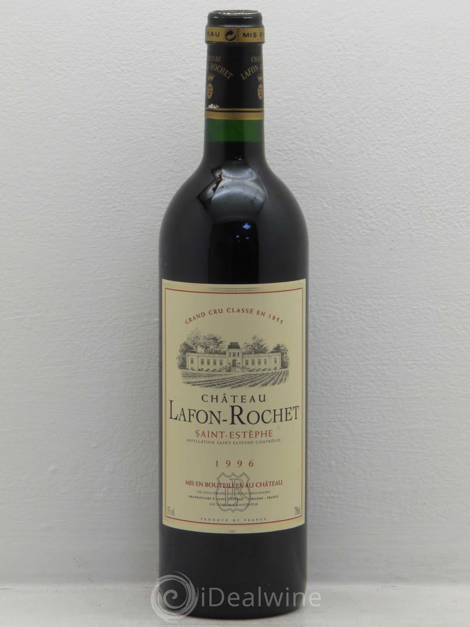 Château Lafon Rochet 4ème Grand Cru Classé 1996 - Lot de 1 bouteille - 0