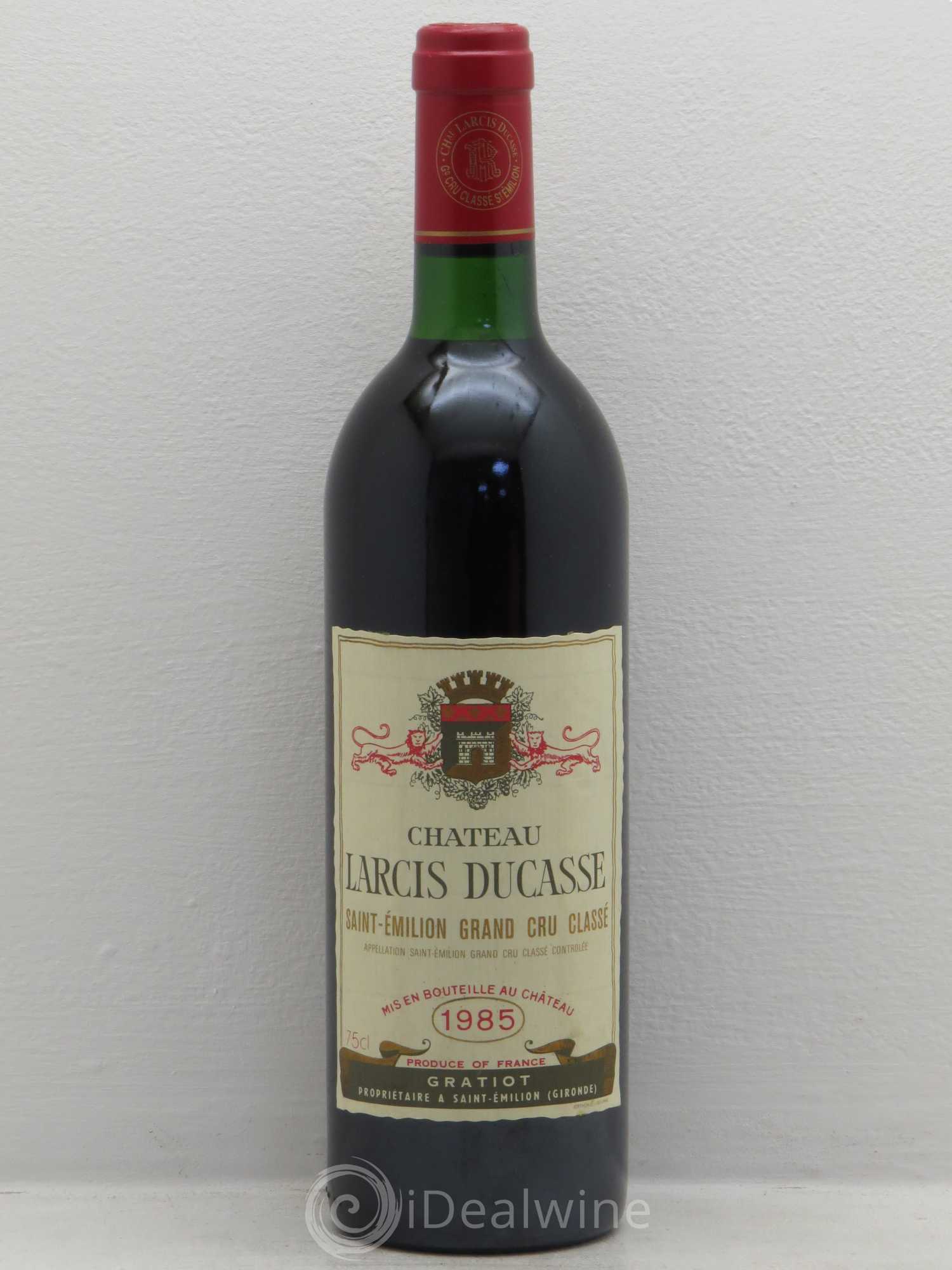 Château Larcis Ducasse 1er Grand Cru Classé B 1985 - Lot de 1 bouteille - 0