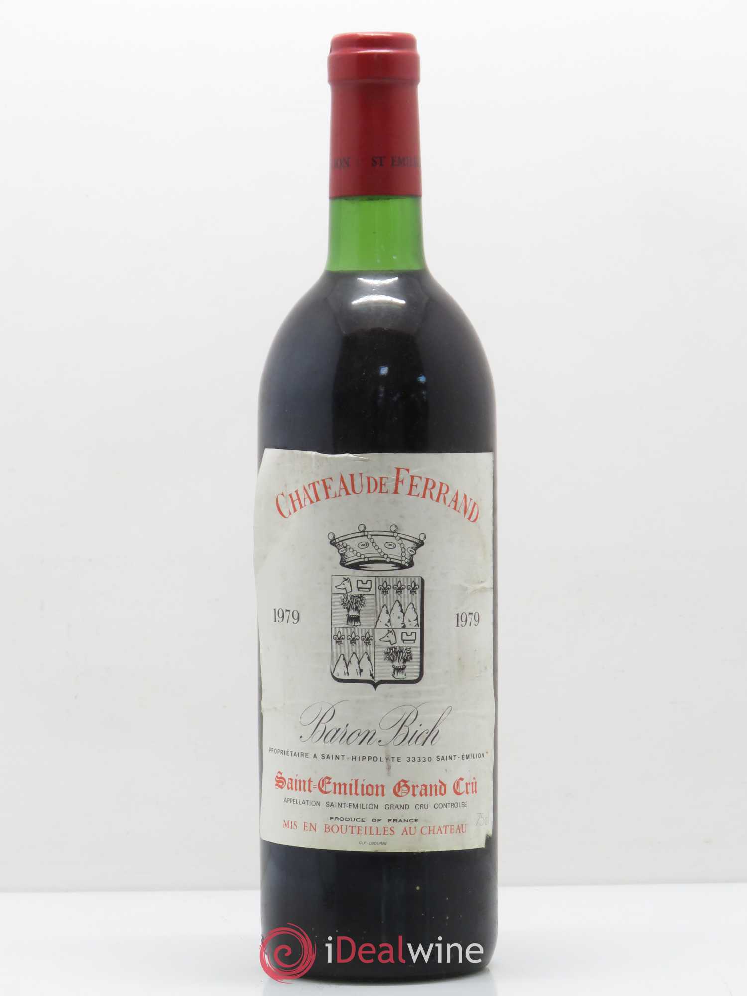 Château de Ferrand Grand Cru Classé (sans prix de réserve) 1979 - Lot de 1 bouteille - 0