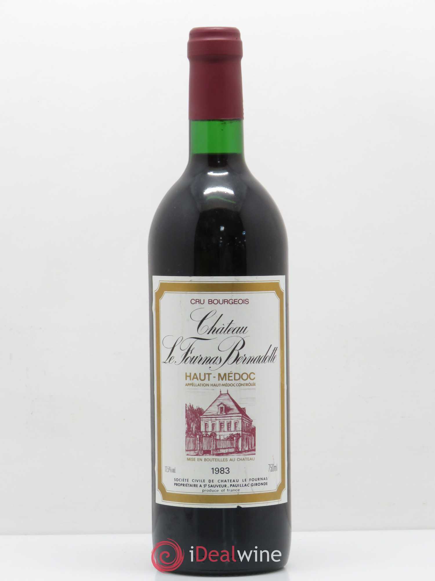 Haut Médoc Chateau Fournas Bernadotte (sans prix de réserve) 1983 - Posten von 1 Flasche - 0