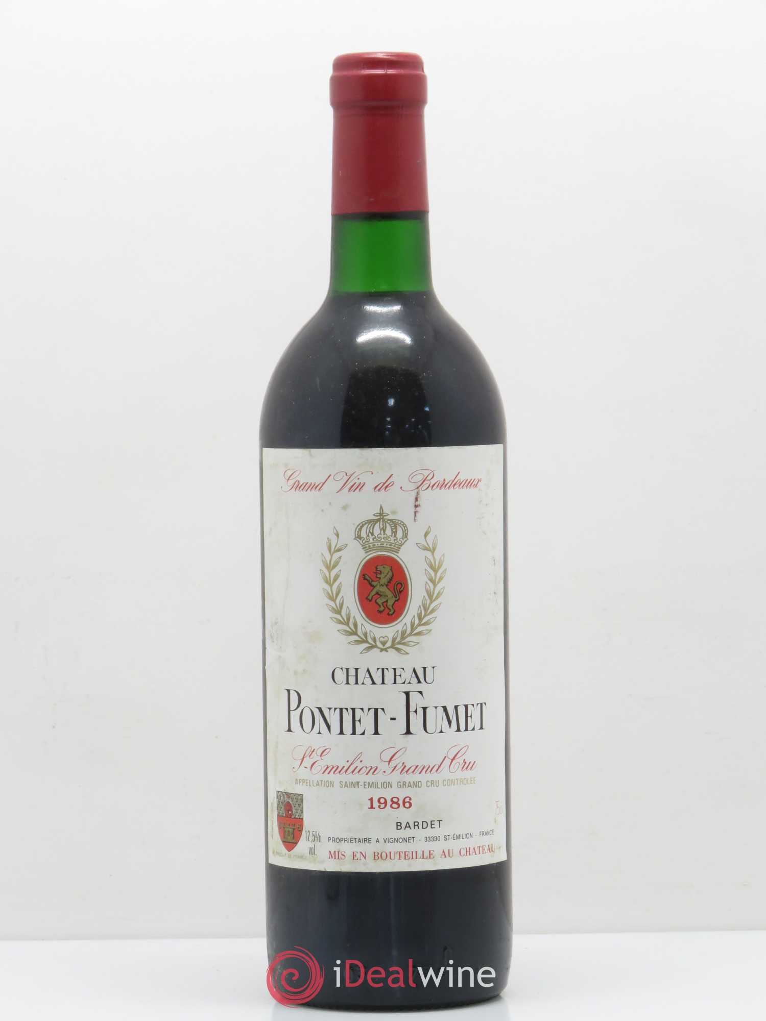 Pontet-Fumet (sans prix de réserve) 1986 - Lot de 1 bouteille - 0