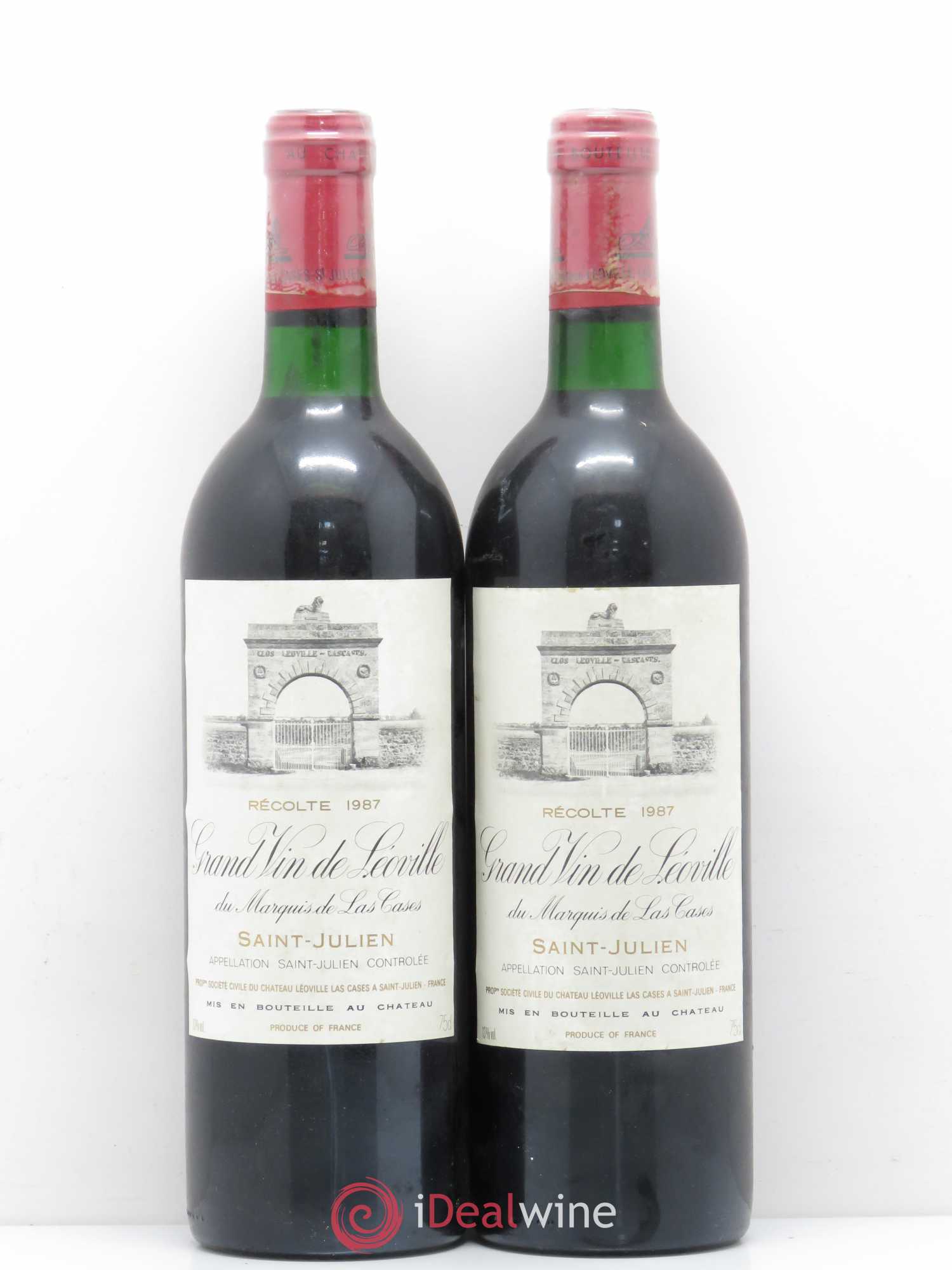 Château Léoville Las Cases 2ème Grand Cru Classé 1987 - Lot de 2 bouteilles - 0