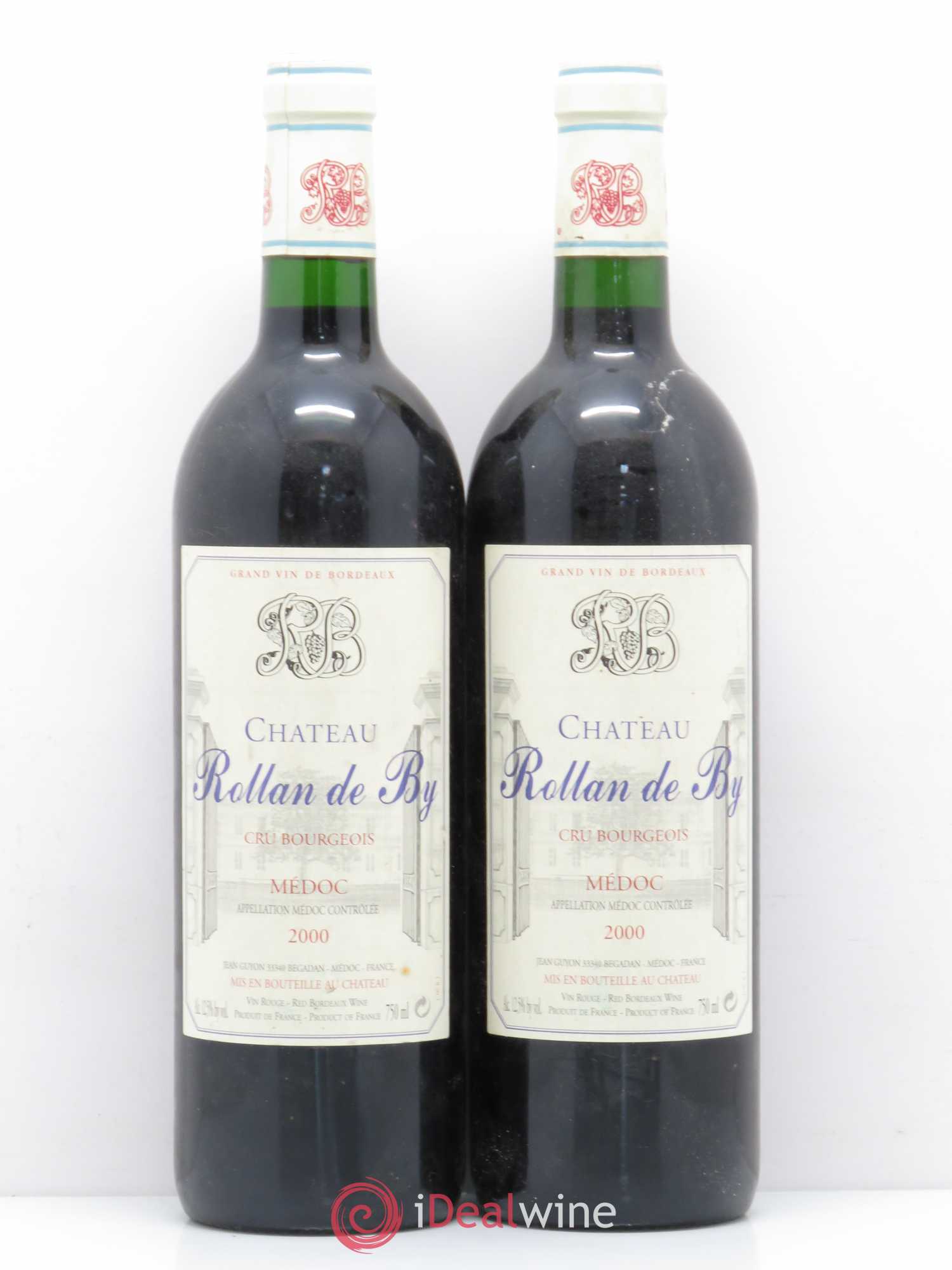 Château Rollan de By Cru Bourgeois 2000 - Lot de 2 bouteilles - 0