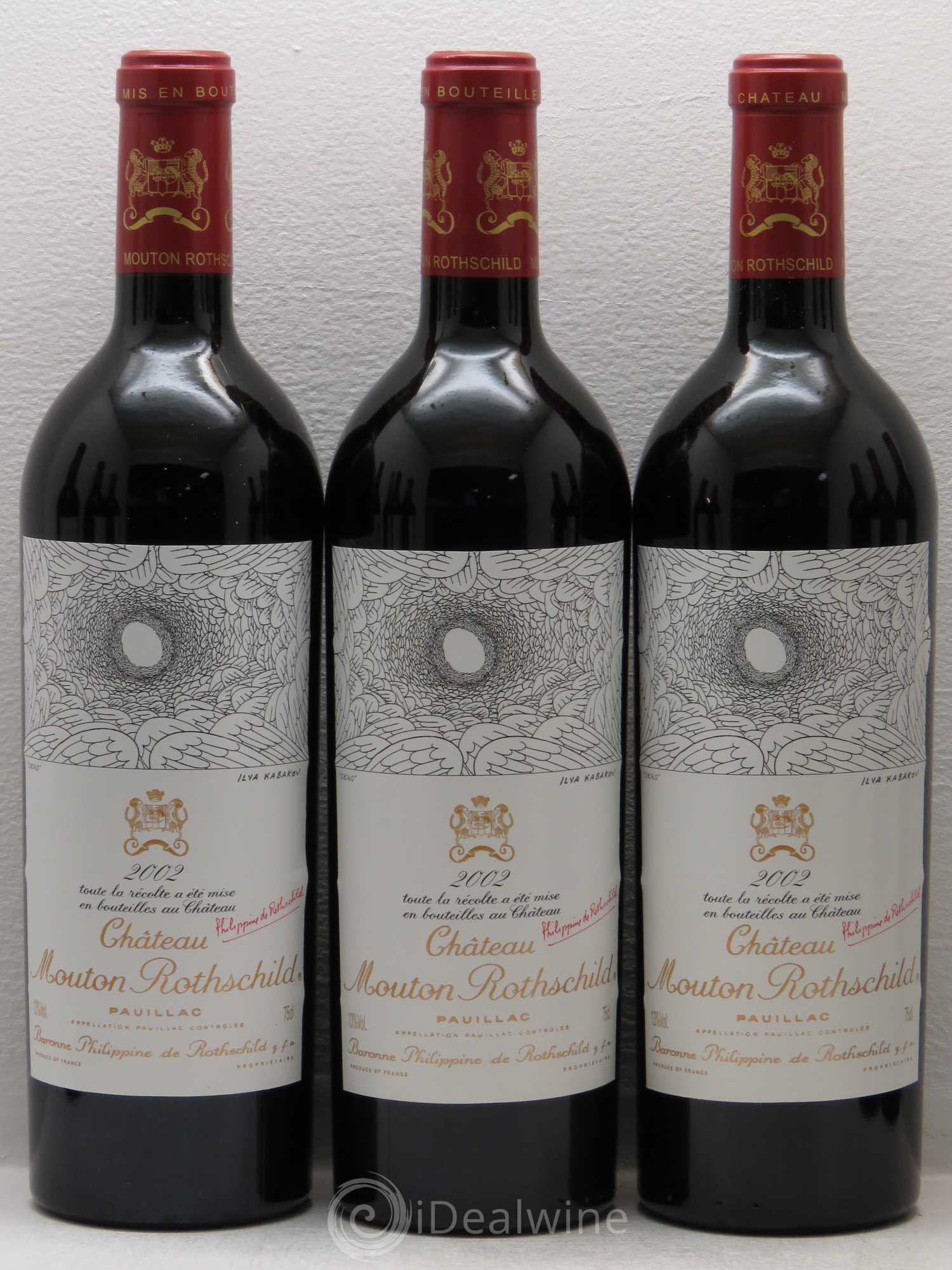 Château Mouton Rothschild 1er Grand Cru Classé 2002 - Lot de 12 bouteilles - 2