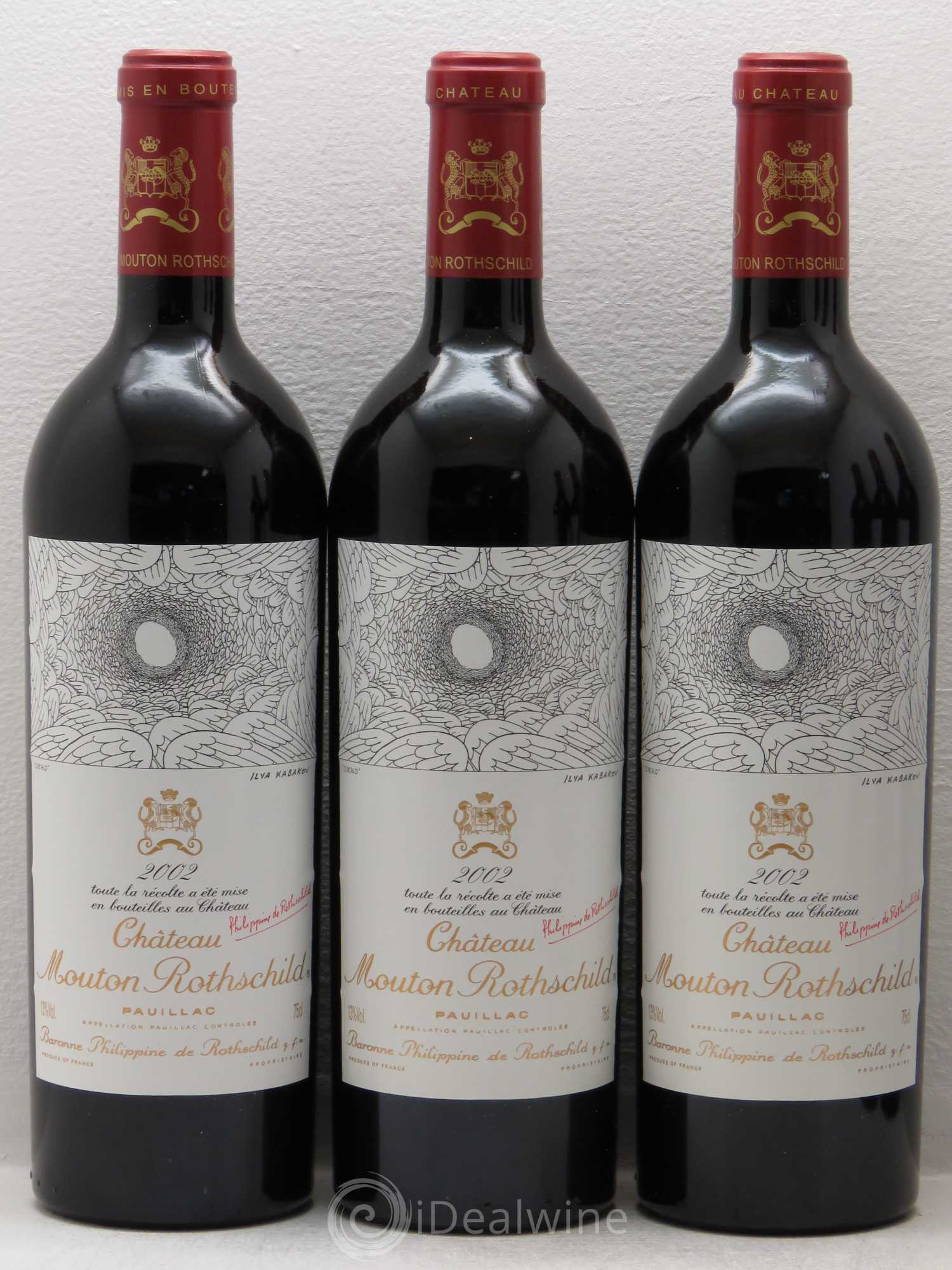 Château Mouton Rothschild 1er Grand Cru Classé 2002 - Lot de 12 bouteilles - 3
