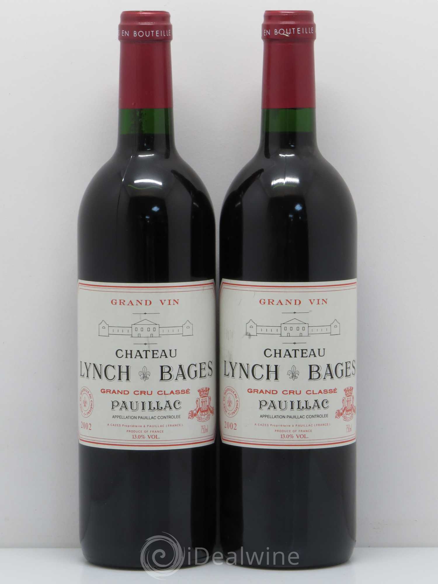 Château Lynch Bages 5ème Grand Cru Classé 2002 - Lot de 2 bouteilles - 0