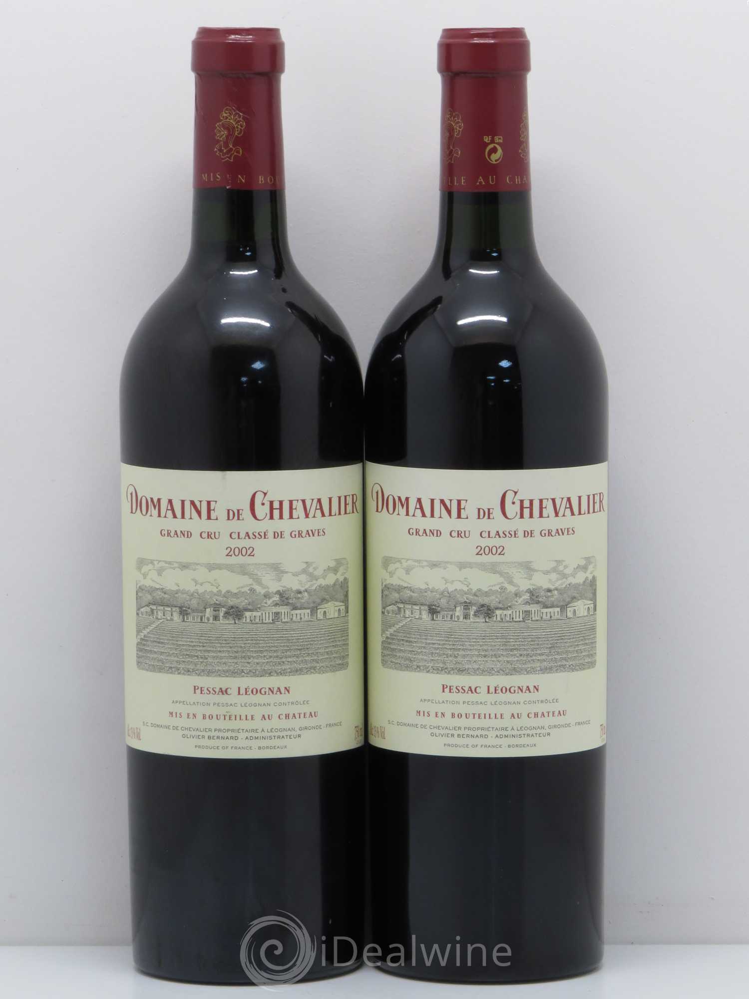 Domaine de Chevalier Cru Classé de Graves 2002 - Lot de 2 bouteilles - 0