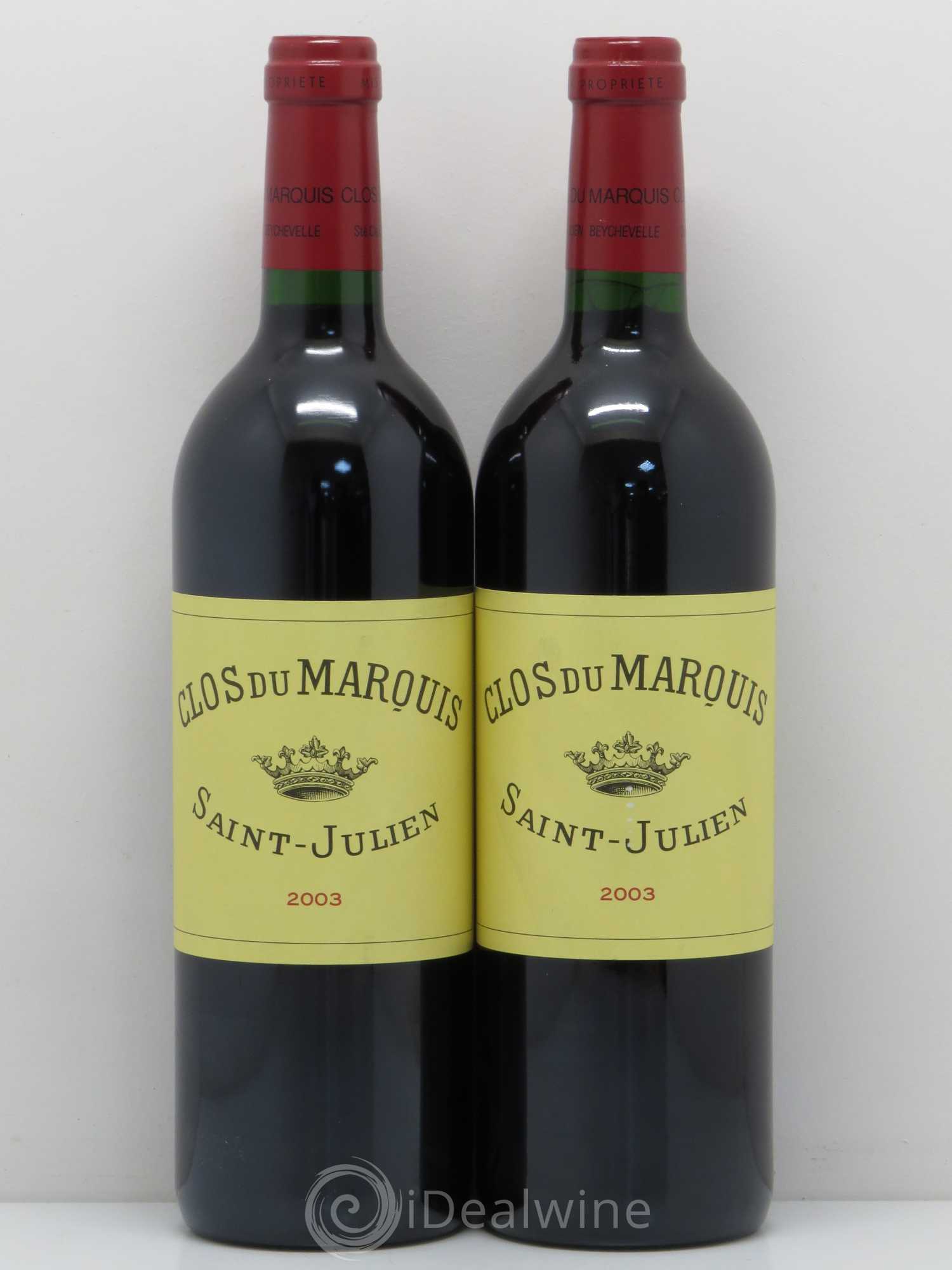 Clos du Marquis 2003 - Lot de 2 bouteilles - 0