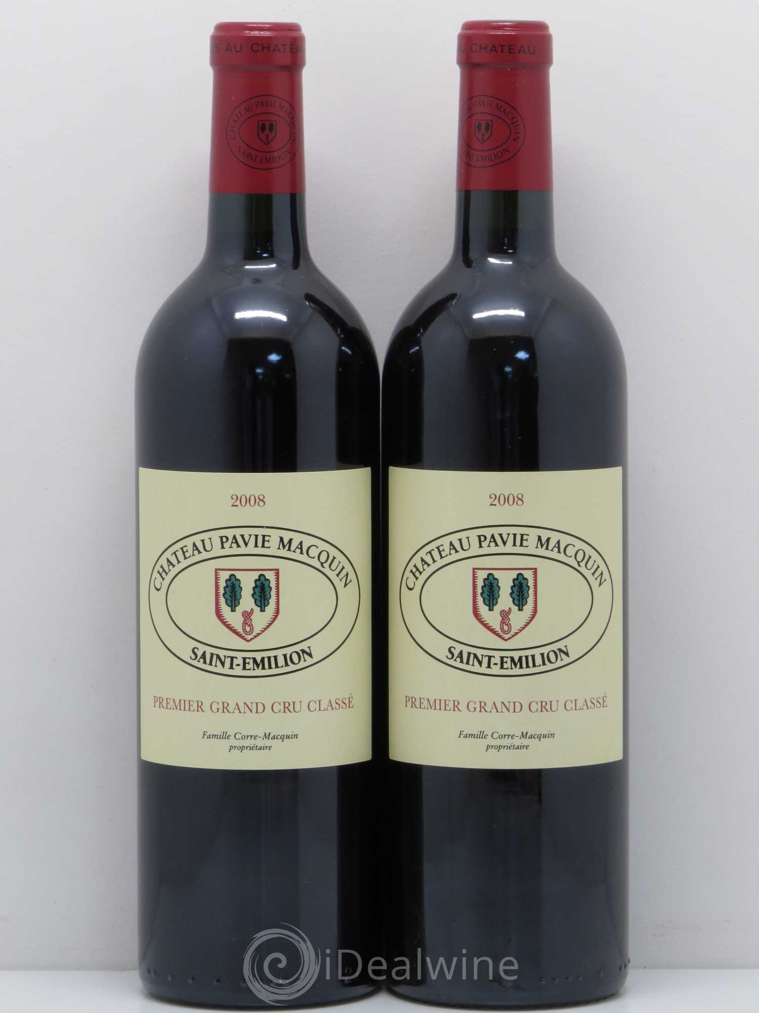 Château Pavie Macquin 1er Grand Cru Classé B 2008 - Lot de 2 bouteilles - 0