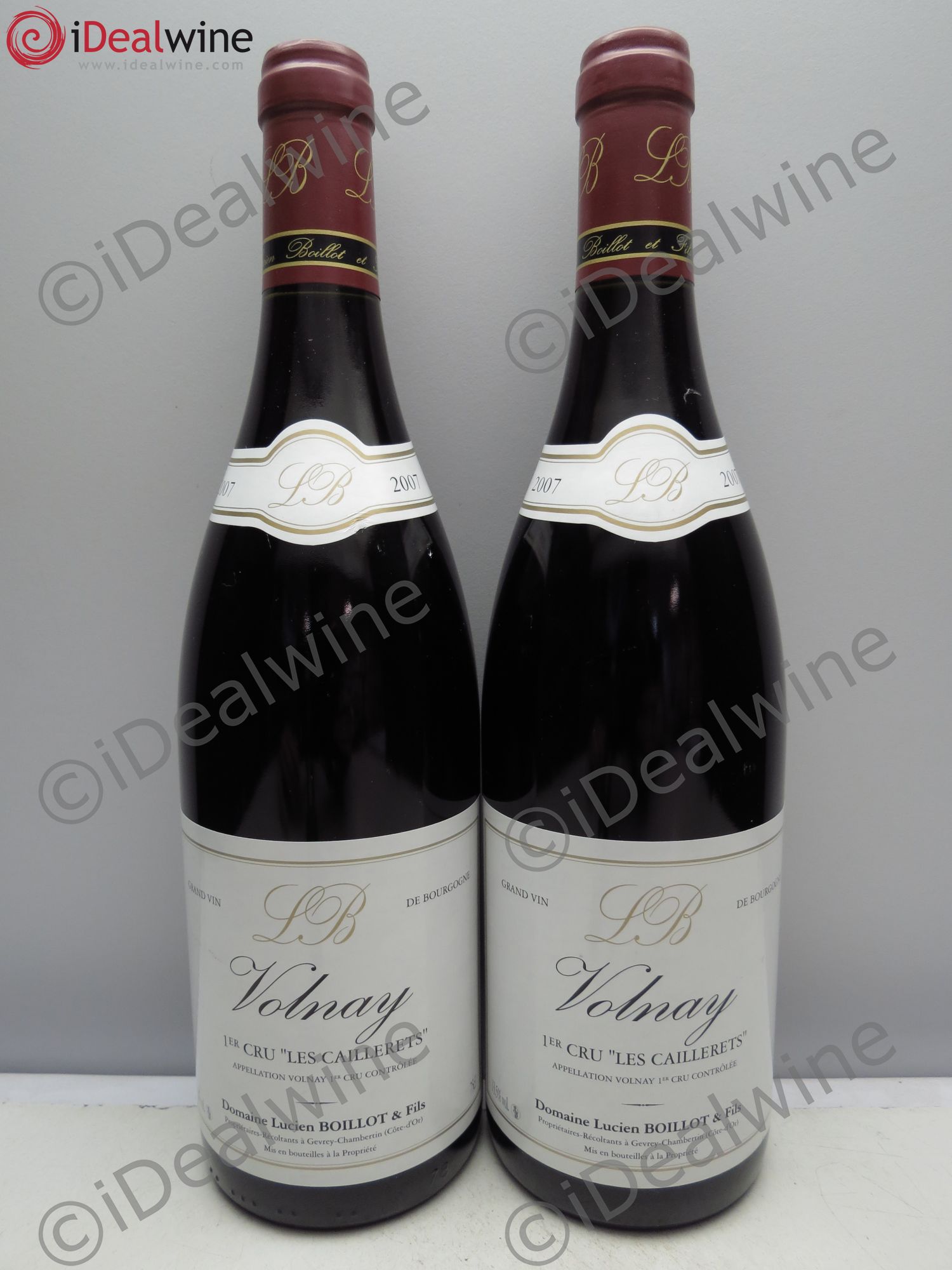 Volnay 1er Cru Domaine Lucien Boillot 2007 - Posten von 2 Flaschen - 0