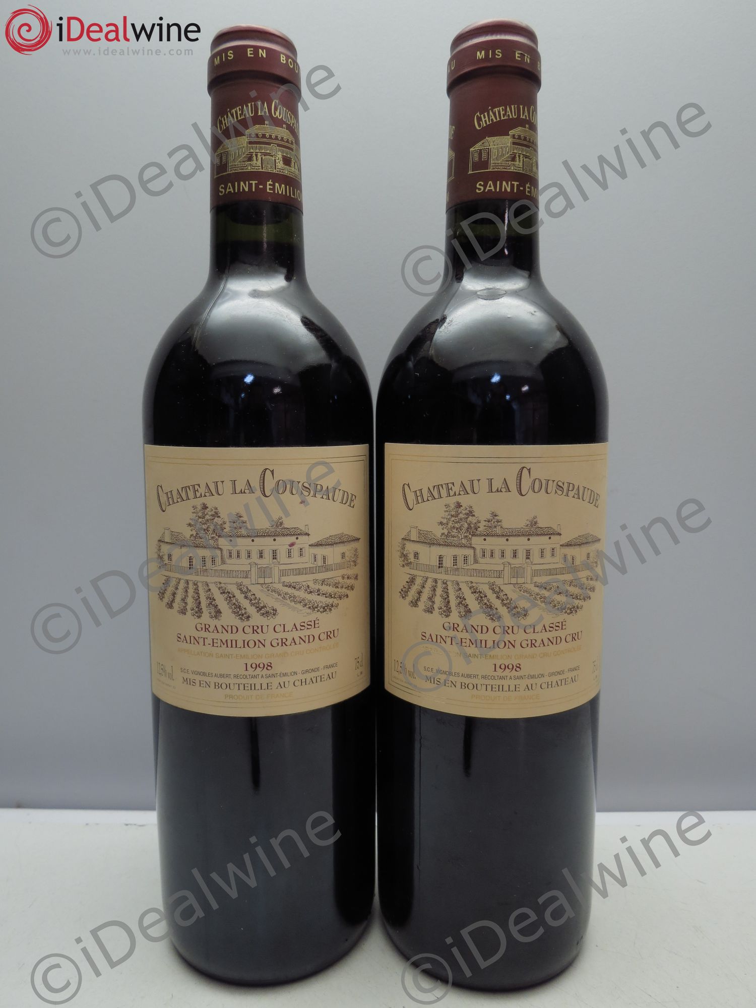 Château la Couspaude Grand Cru Classé 1998 - Lot de 2 bouteilles - 0
