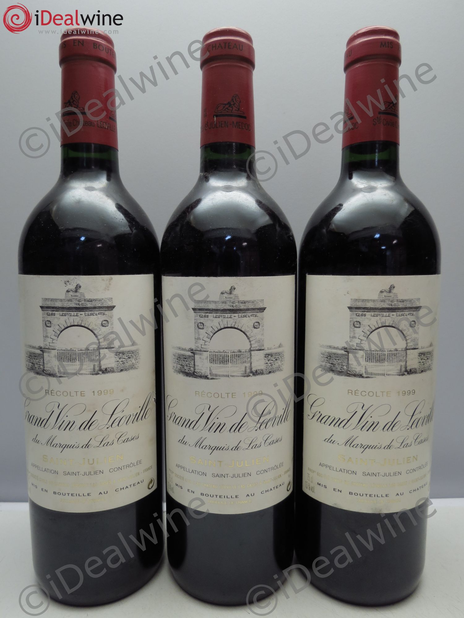 Château Léoville Las Cases 2ème Grand Cru Classé 1999 - Lot de 3 bouteilles - 0
