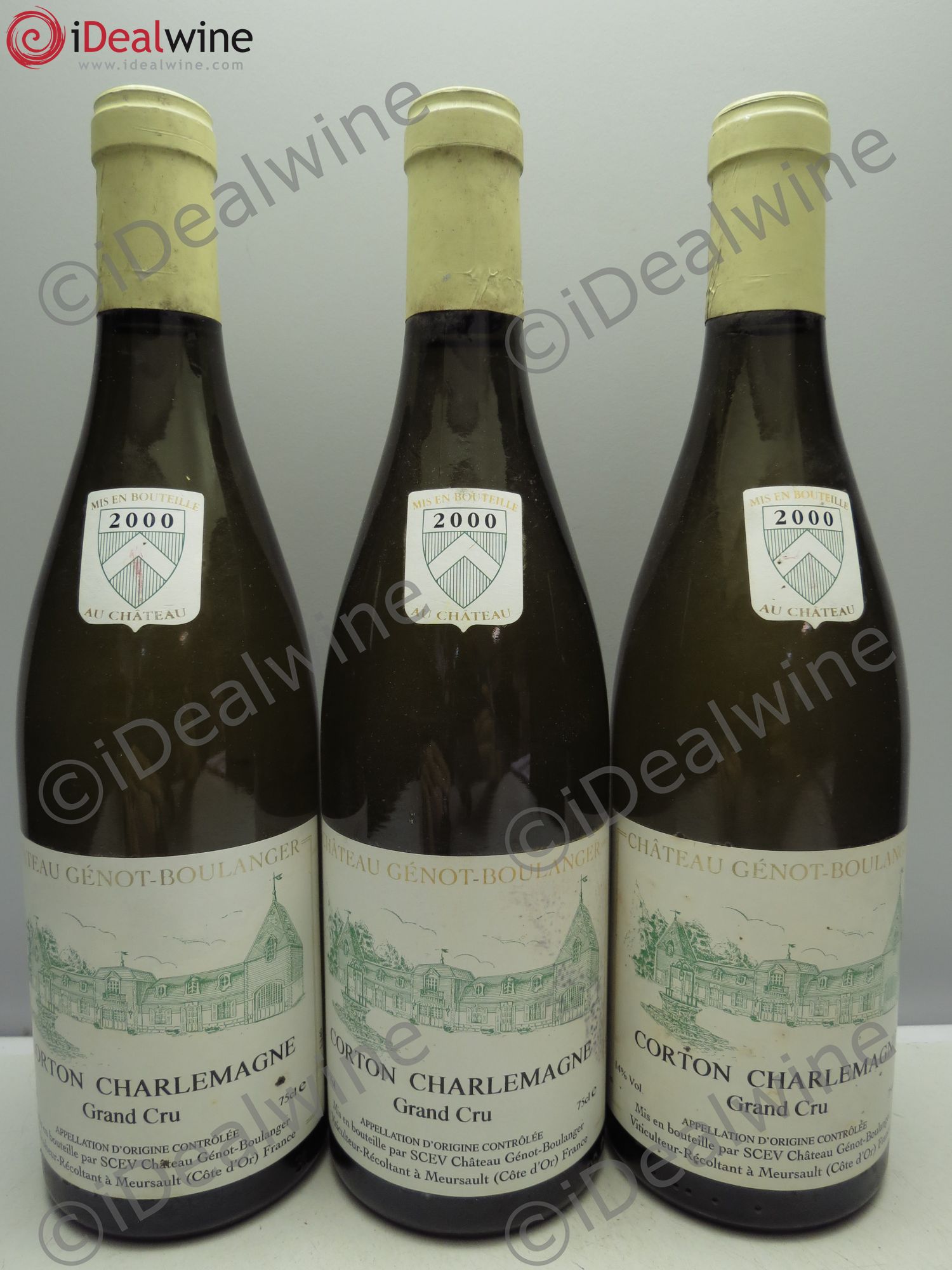 Corton-Charlemagne Grand Cru Génot-Boulanger 2000 - Posten von 3 Flaschen - 0