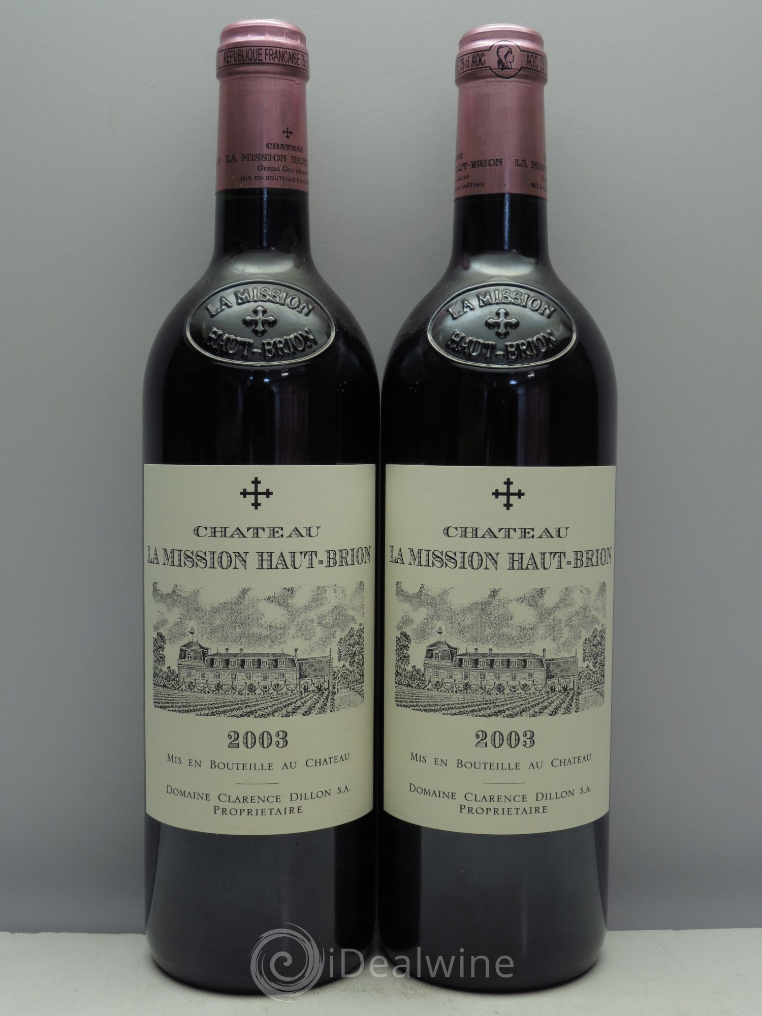 Château la Mission Haut-Brion Cru Classé de Graves 2003 - Lot de 2 bouteilles - 0
