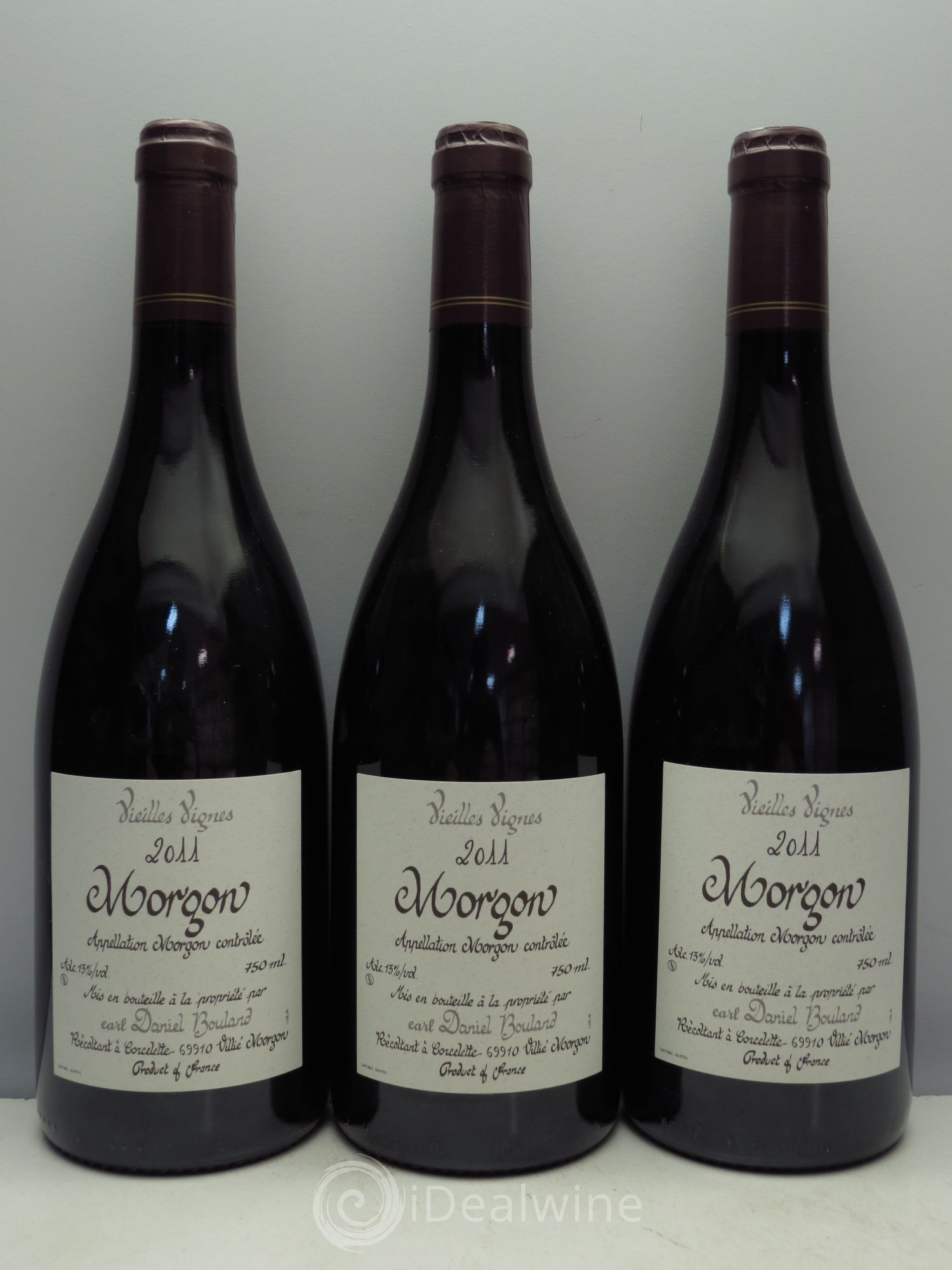 Morgon Vieilles Vignes Daniel Bouland 2011 - Posten von 3 Flaschen - 0
