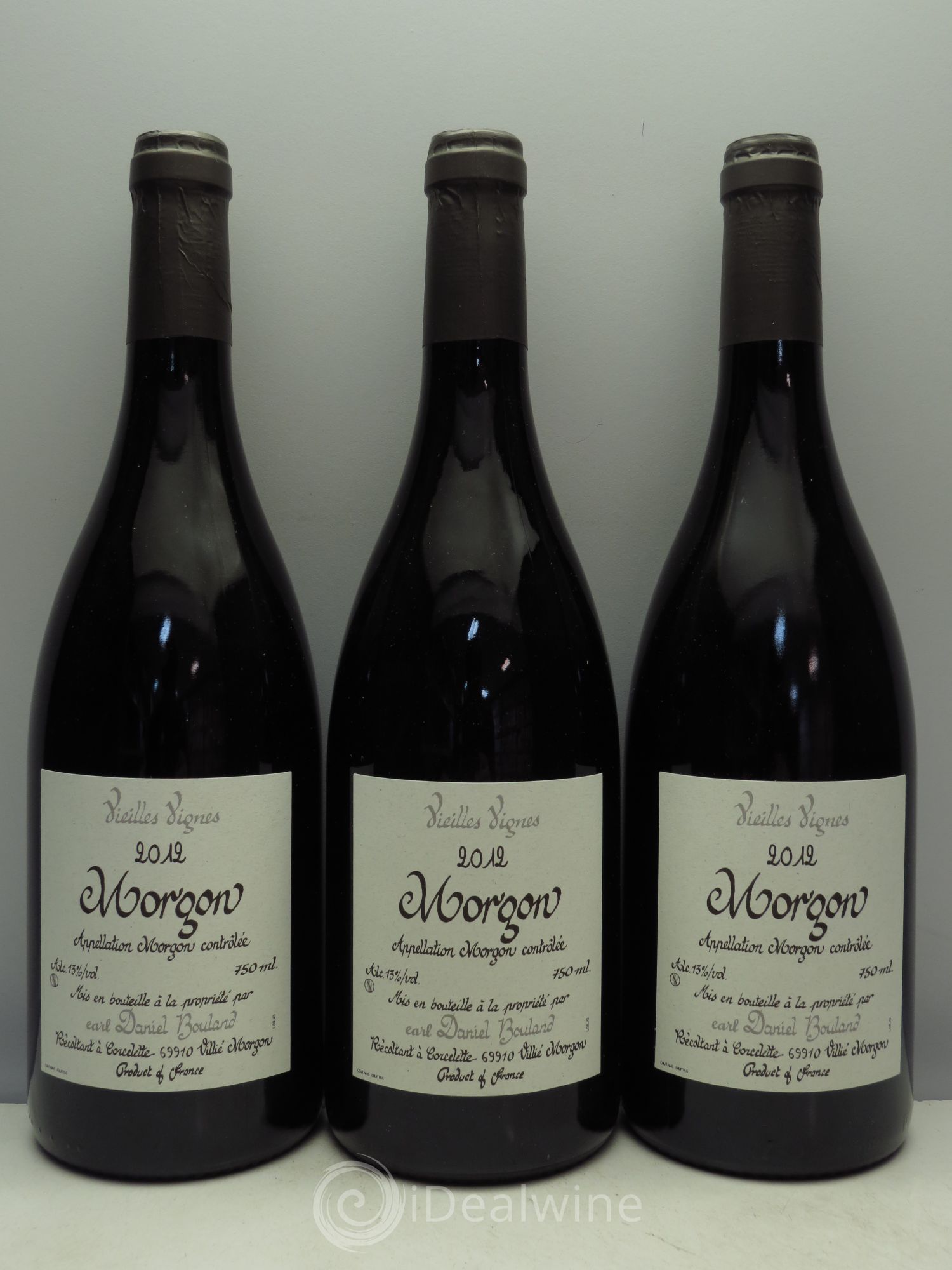 Morgon Vieilles Vignes Daniel Bouland 2012 - Posten von 3 Flaschen - 0