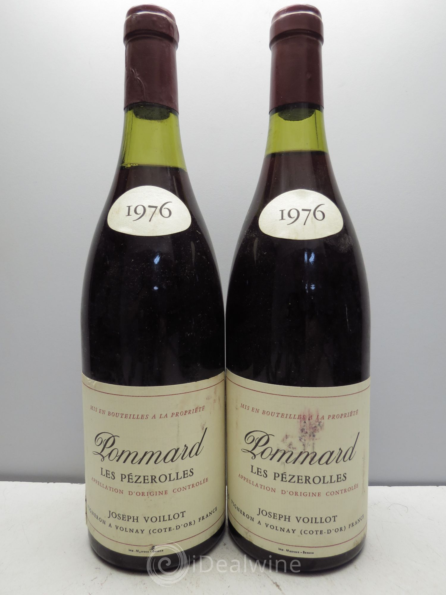 Pommard 1er Cru Domaine Joseph Voillot 1976 - Posten von 2 Flaschen - 0